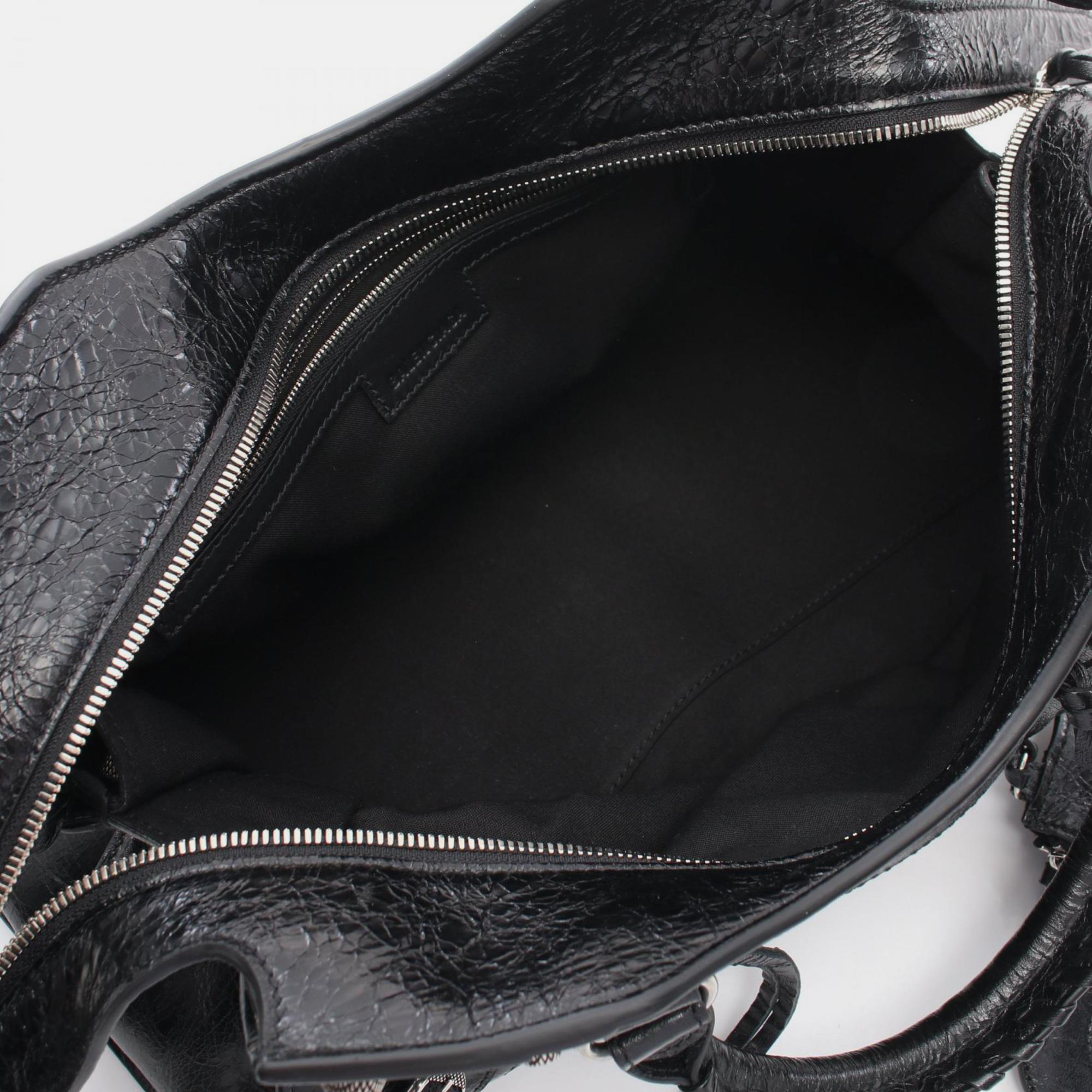 Balenciaga Leather Black NEO CAGOLE CITY Handbag