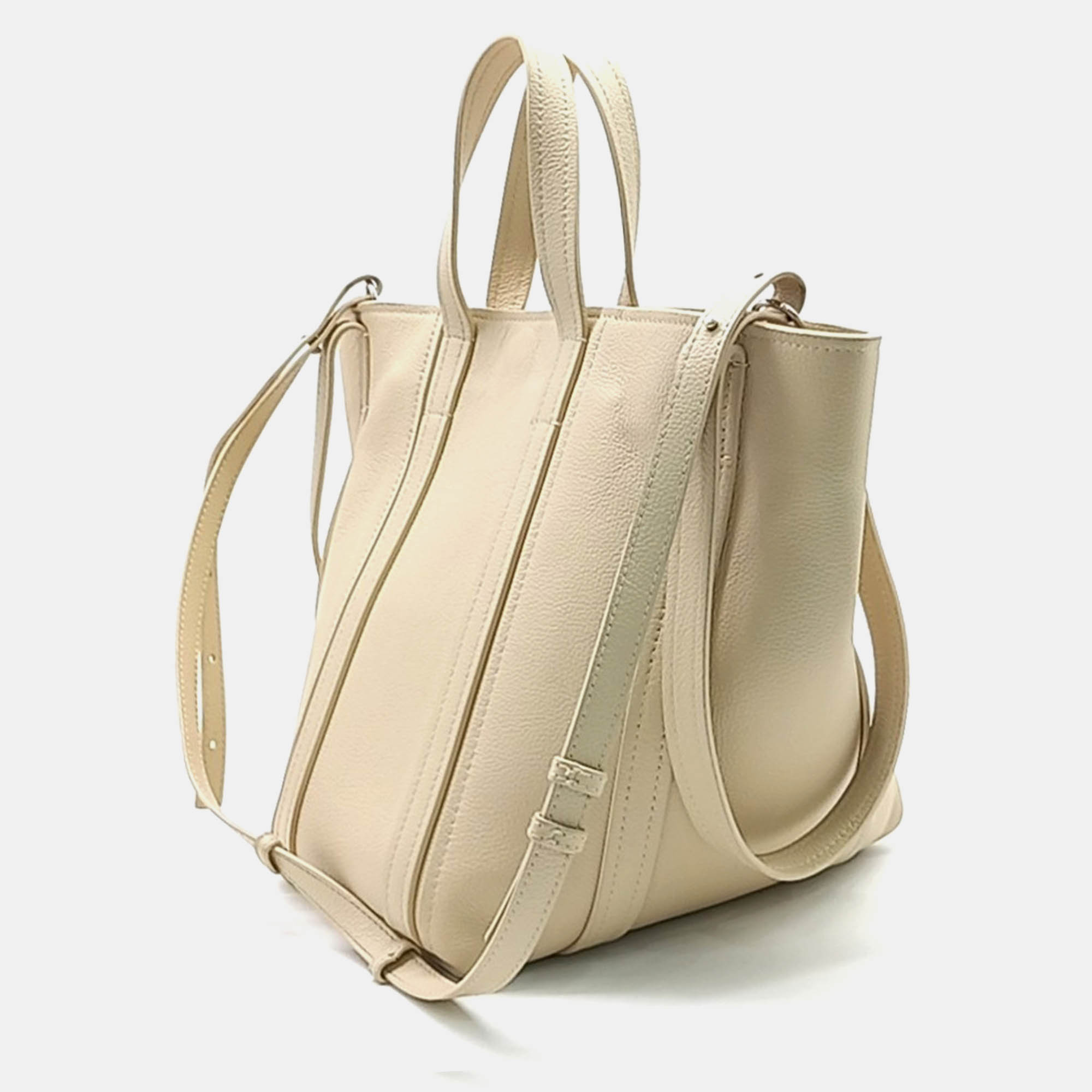 Balenciaga Beige Leather Balenciaga Everyday North South Bag