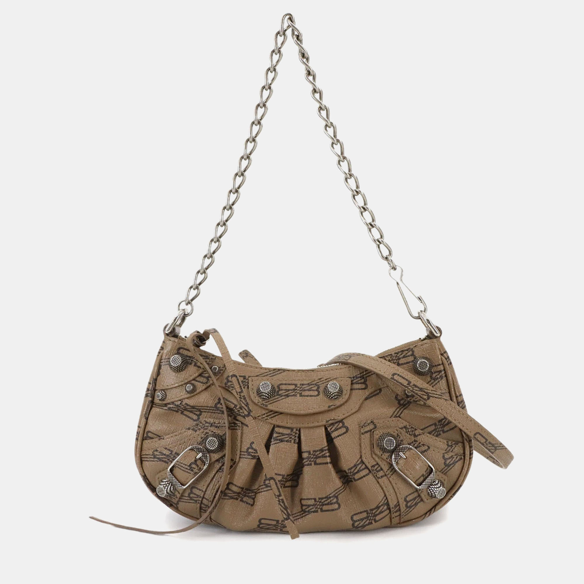 Balenciaga Bb Monogram Le Cagole Mini 2-Way Hand/Shoulder Bag In Brown Leather
Balenciaga Bb Monogram Le Cagole Mini 2-Way Hand/Shoulder Bag In Brown Leather