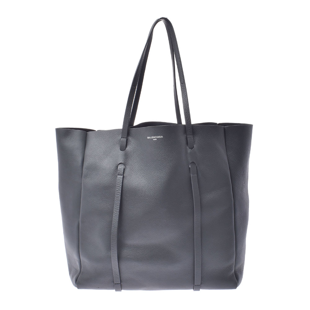 Image of Balenciaga Black Leather Everyday Tote Bag