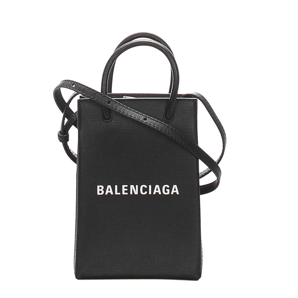 Image of Accepted Logo XXS Leather Shopping Tote Bag