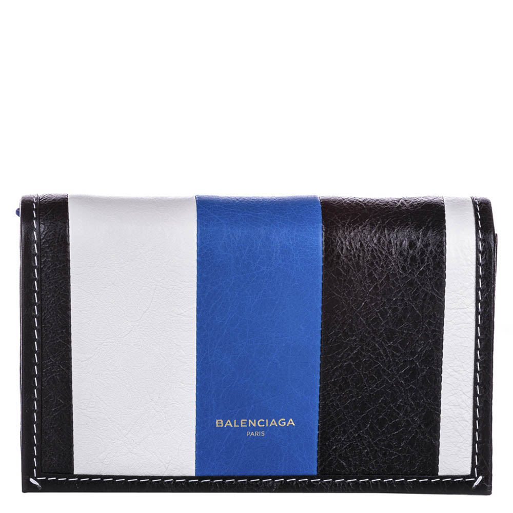 Image of Balenciaga Multcolor Leather Bazar Wallet on Chain Bag