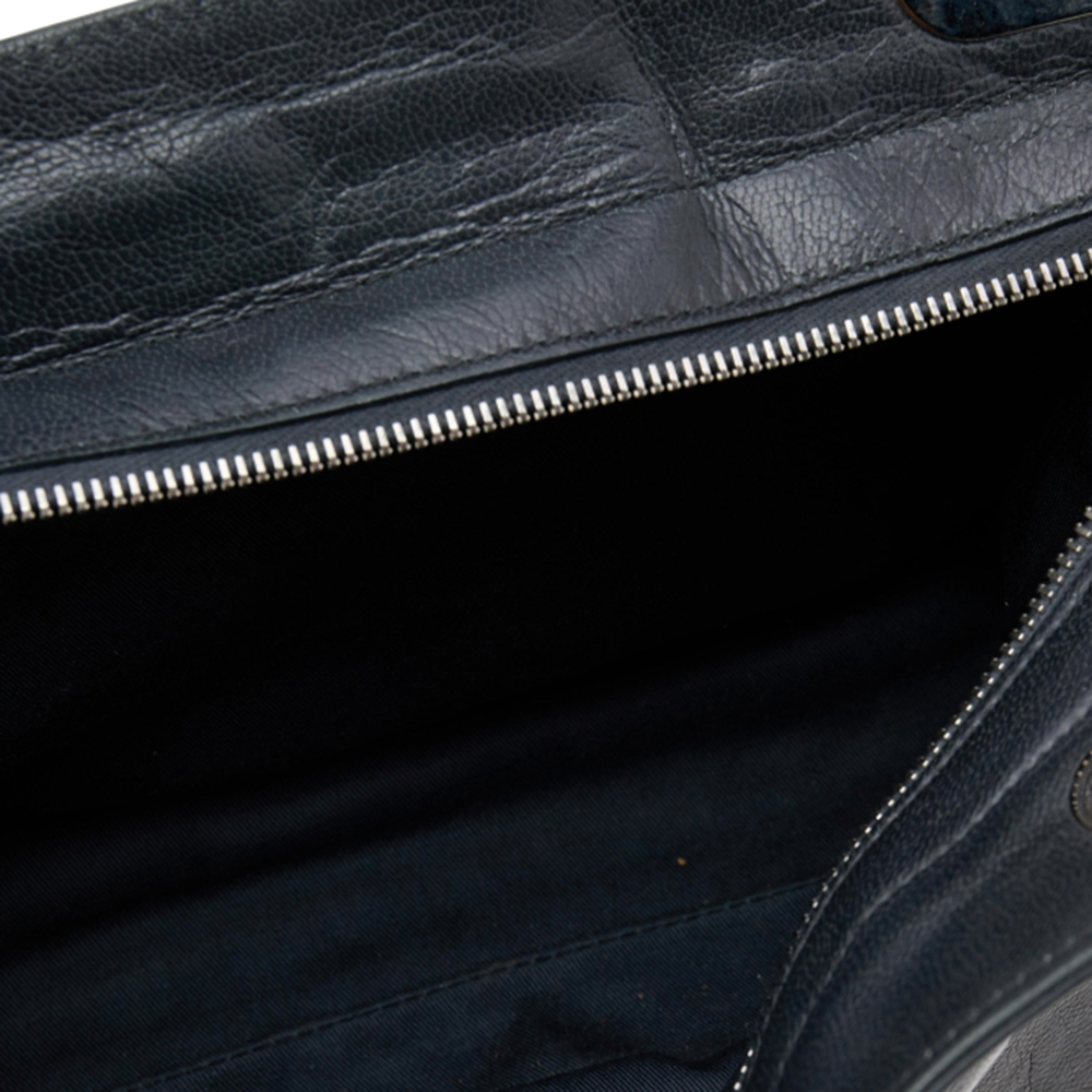 Balenciaga Blue/Black Stingray And Leather Cherche Midi Shoulder Bag
