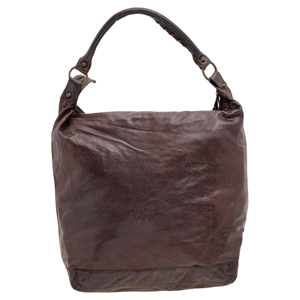 Balenciaga Brown Leather RH Day Bag