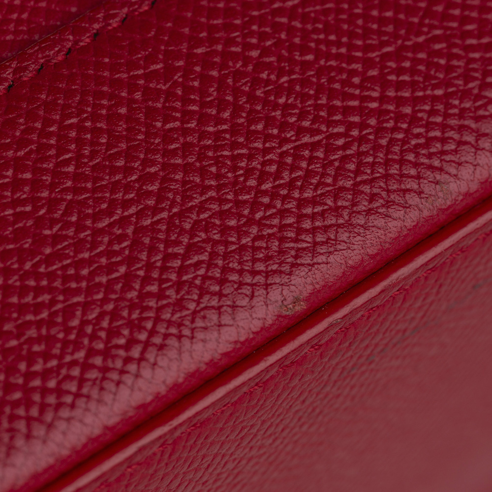 Balenciaga Black/Red Ville Leather Satchel