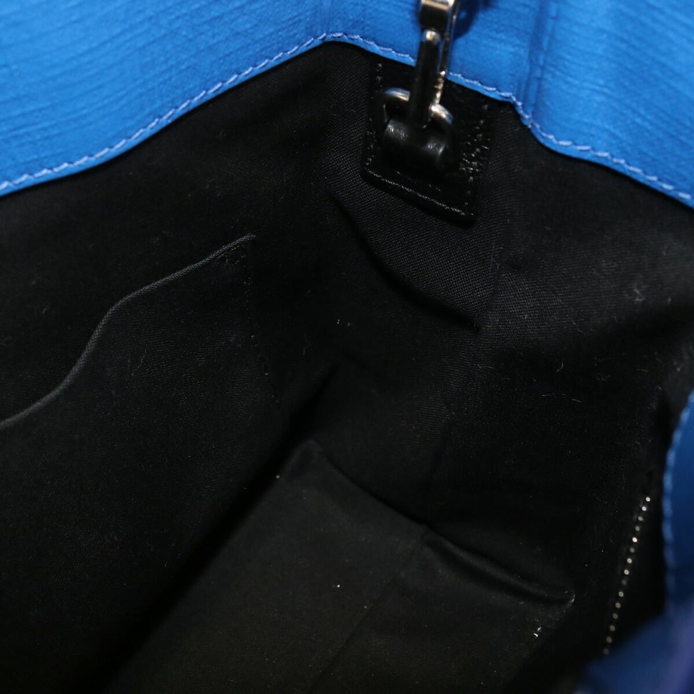 Balenciaga Blue Leather Logo XXS Shopping Tote Bag