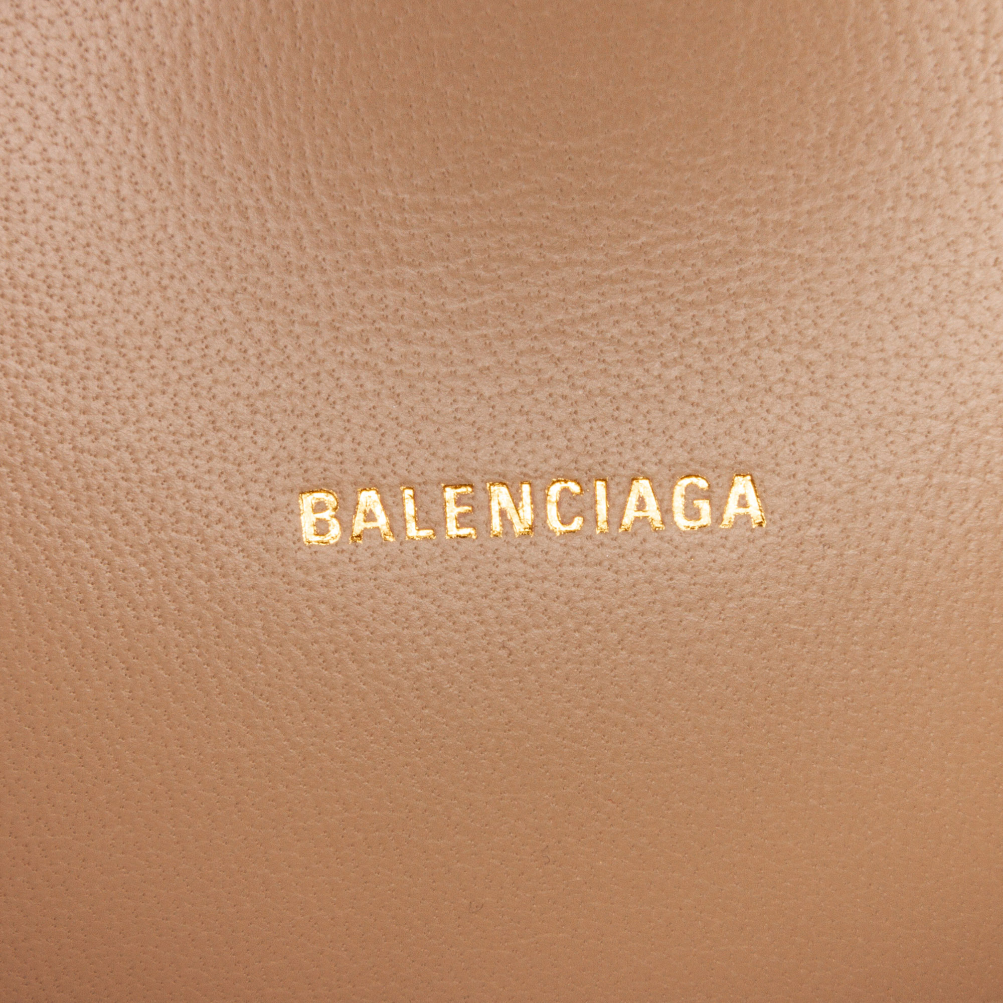 Balenciaga Beige/Brown XS Hourglass