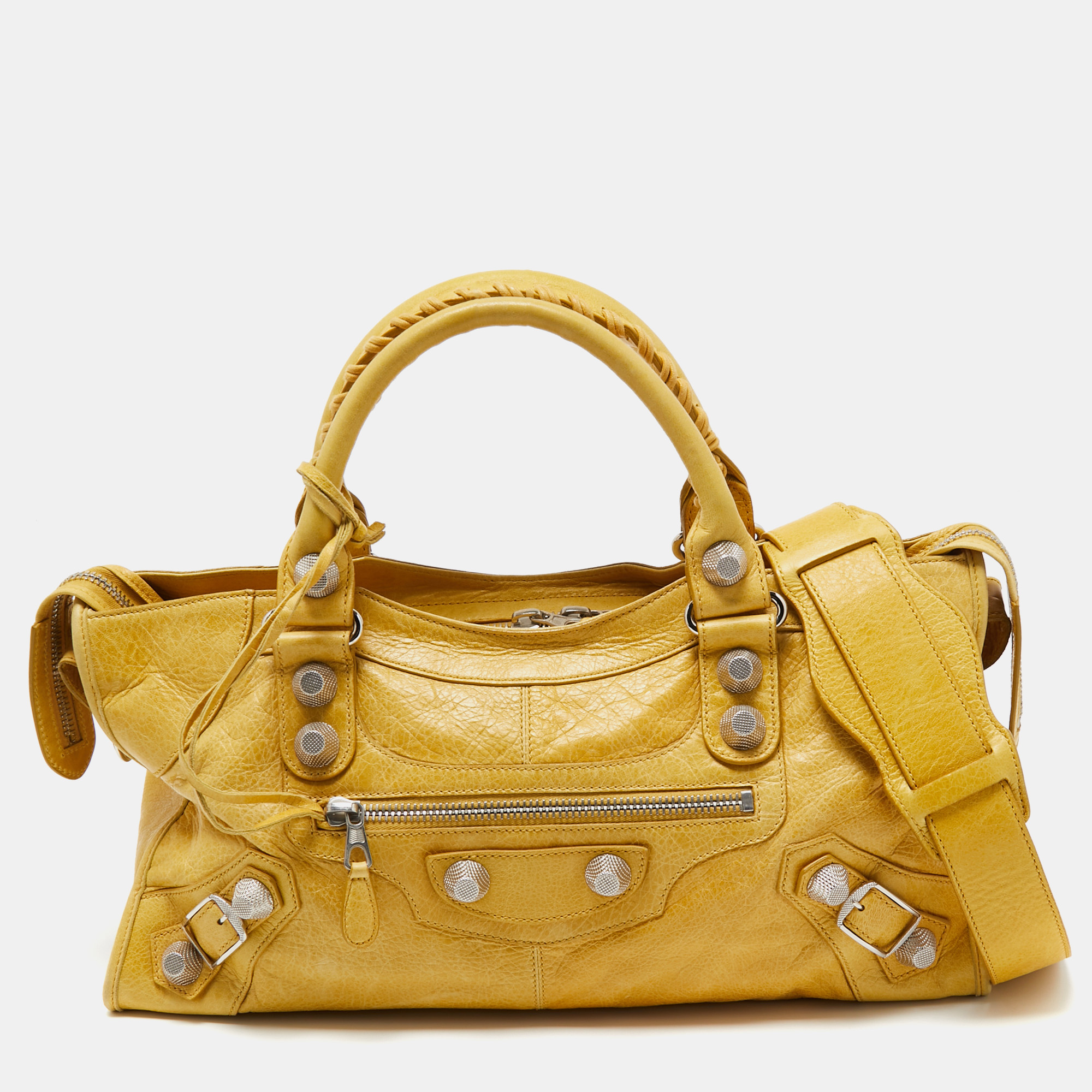 Balenciaga Yellow Leather SGH Part Time Tote