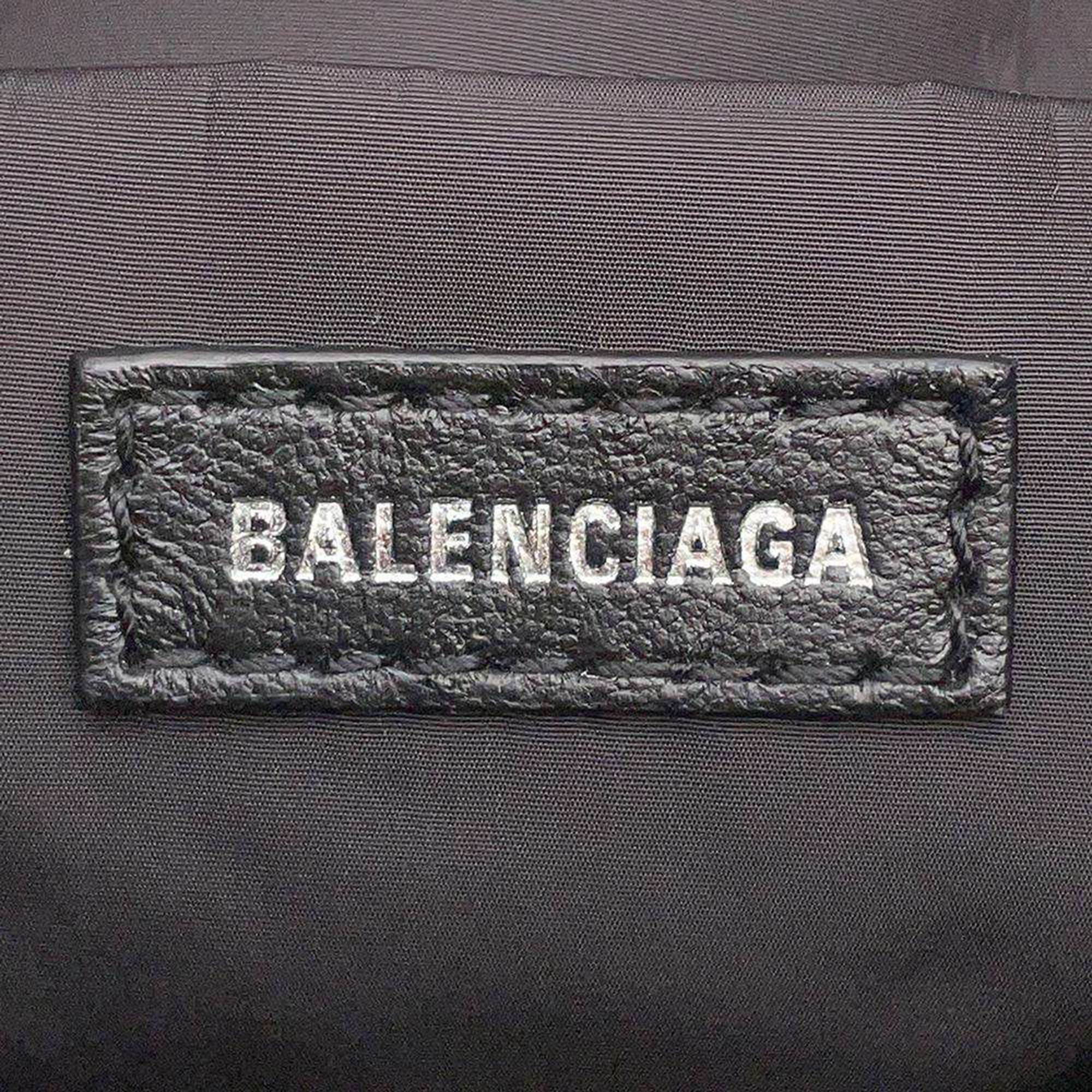 Balenciaga Black Nylon Drawstring Bag