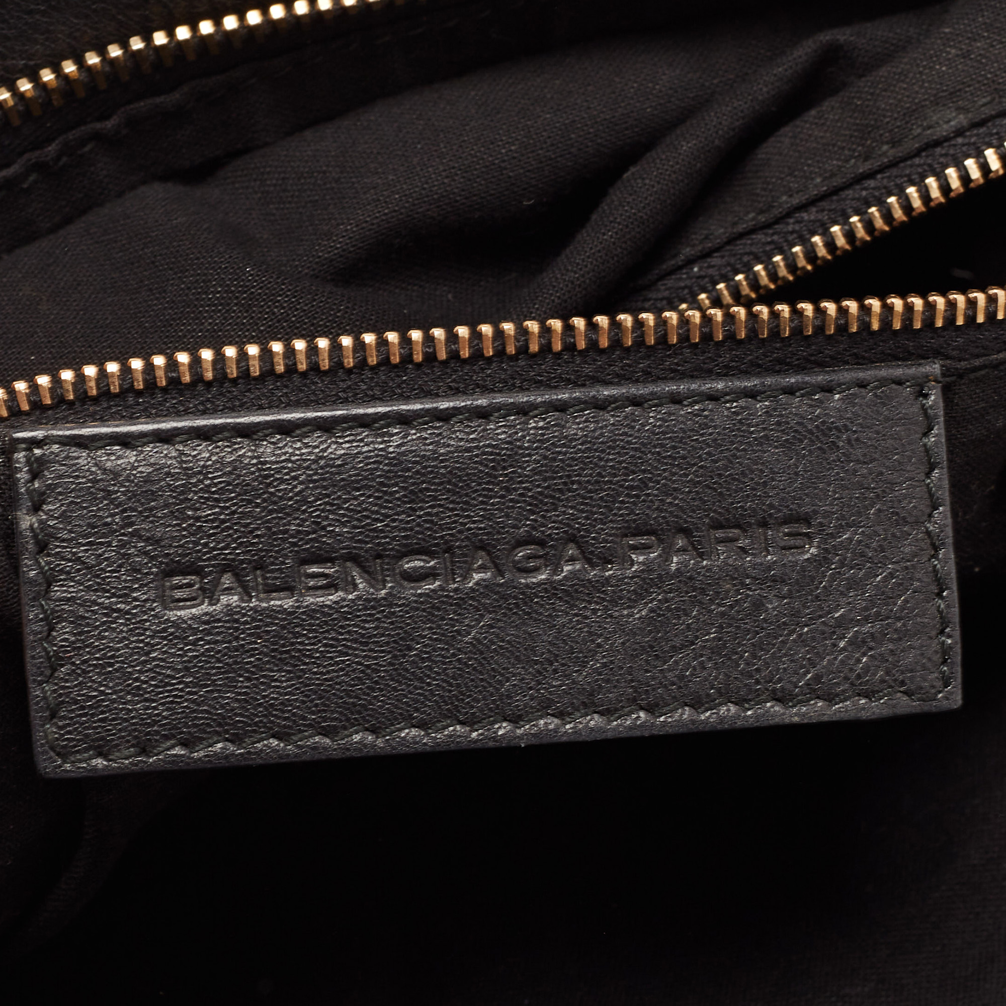 Balenciaga Black Leather RH Premier Clutch
