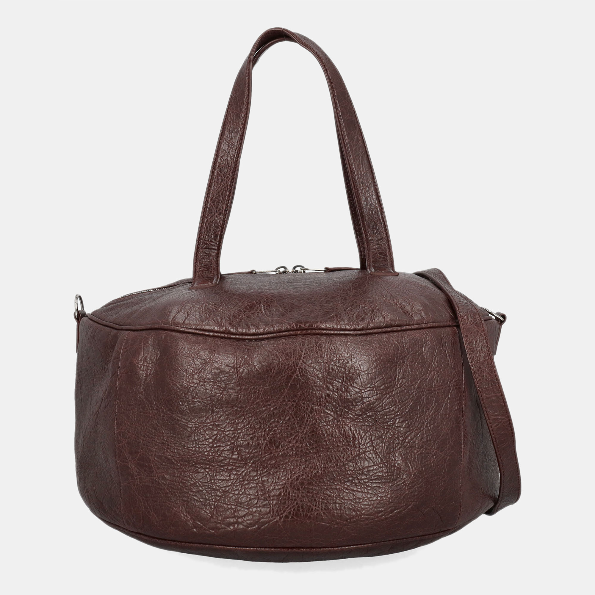 Balenciaga  Women's Leather Shoulder Bag - Burgundy - One Size