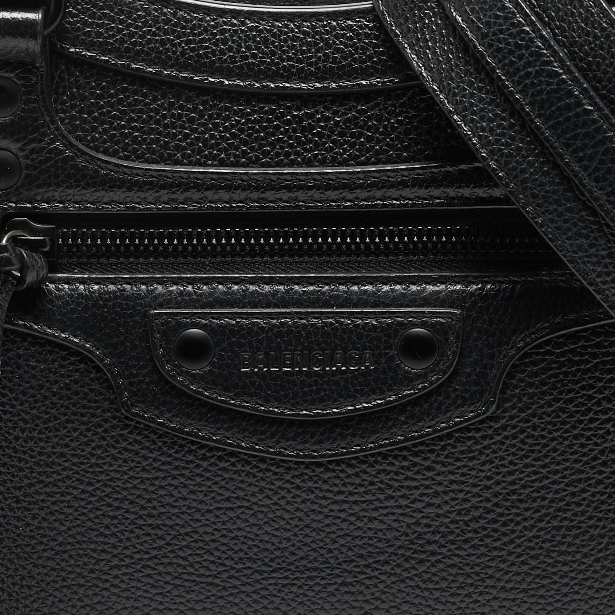 Balenciaga Black Leather Small Neo Classic Tote