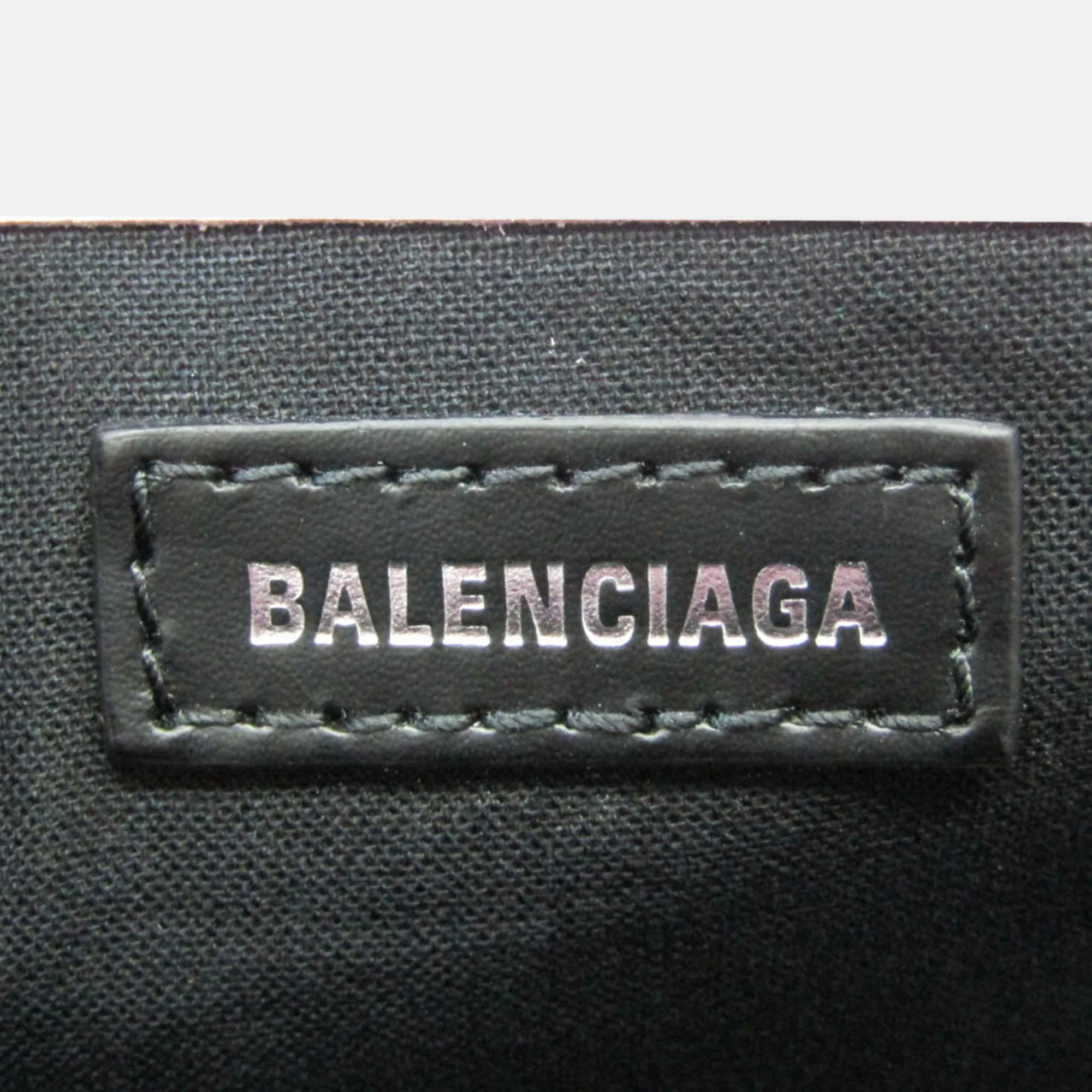 Balenciaga Light Pink/White Canvas Navy Cabas S Tote