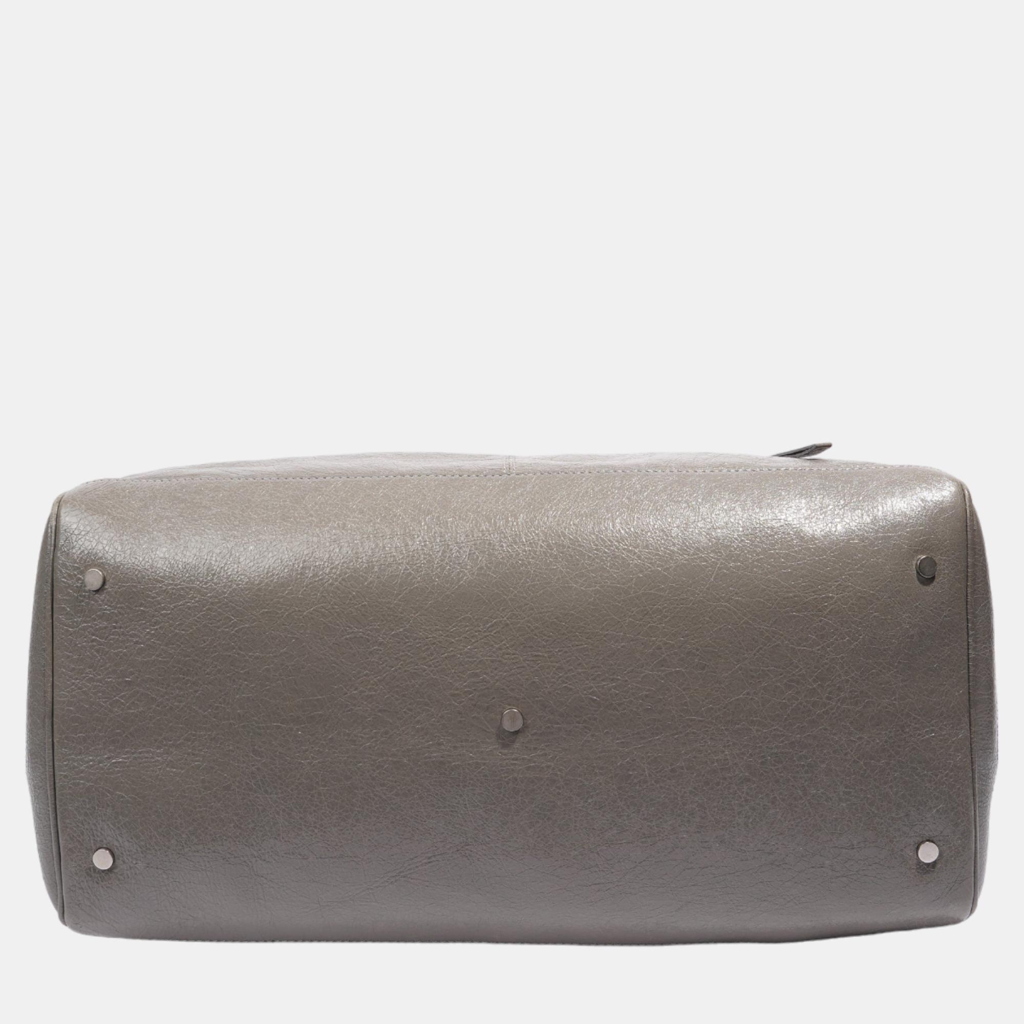 Balenciaga Squash Bag Grey Leather