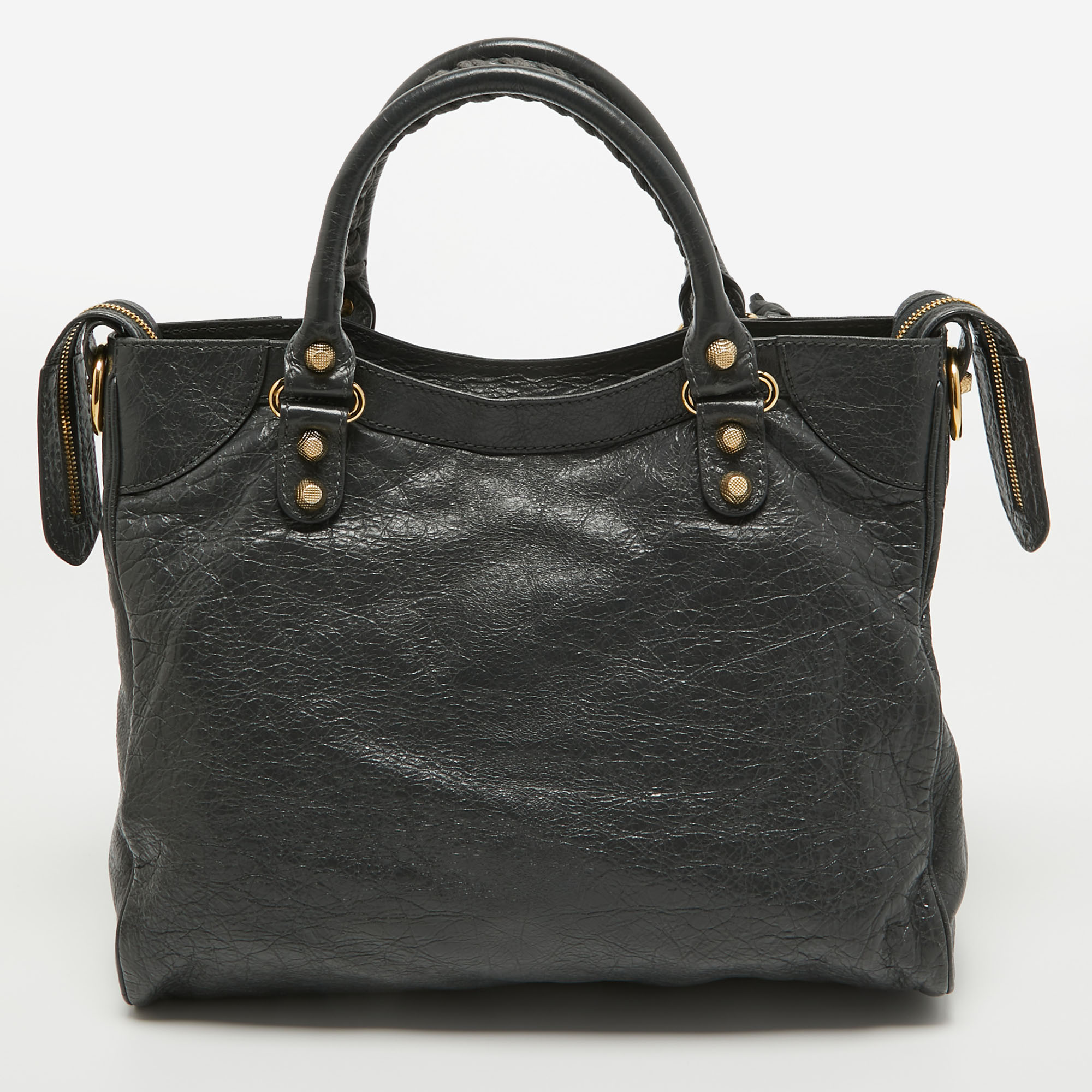 Balenciaga Dark Grey Leather GH Velo Bag