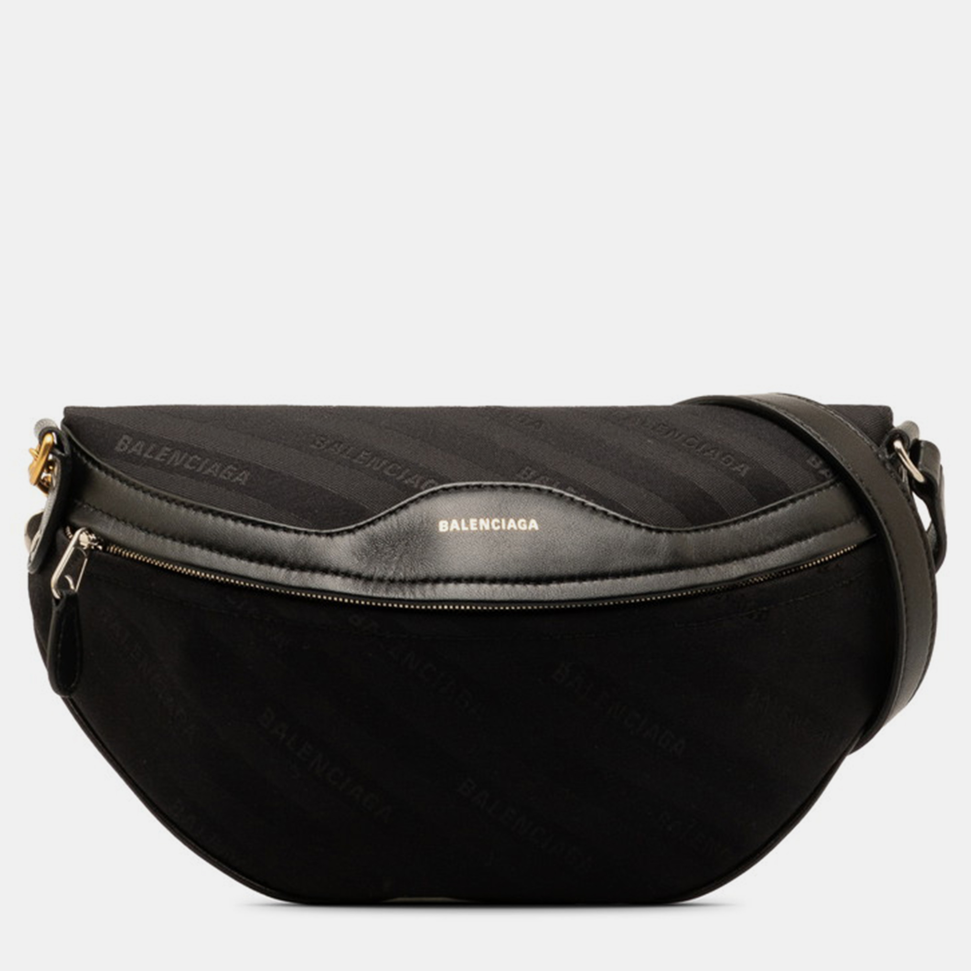 Balenciaga black canvas souvenir xs belt bag