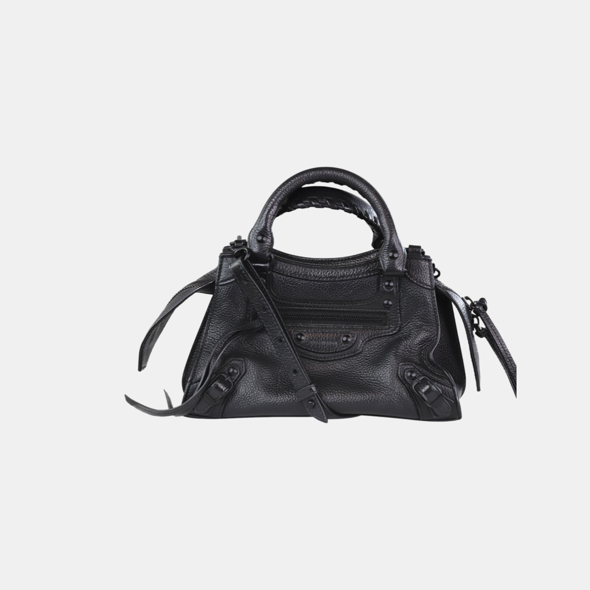 Balenciaga black mini city bag