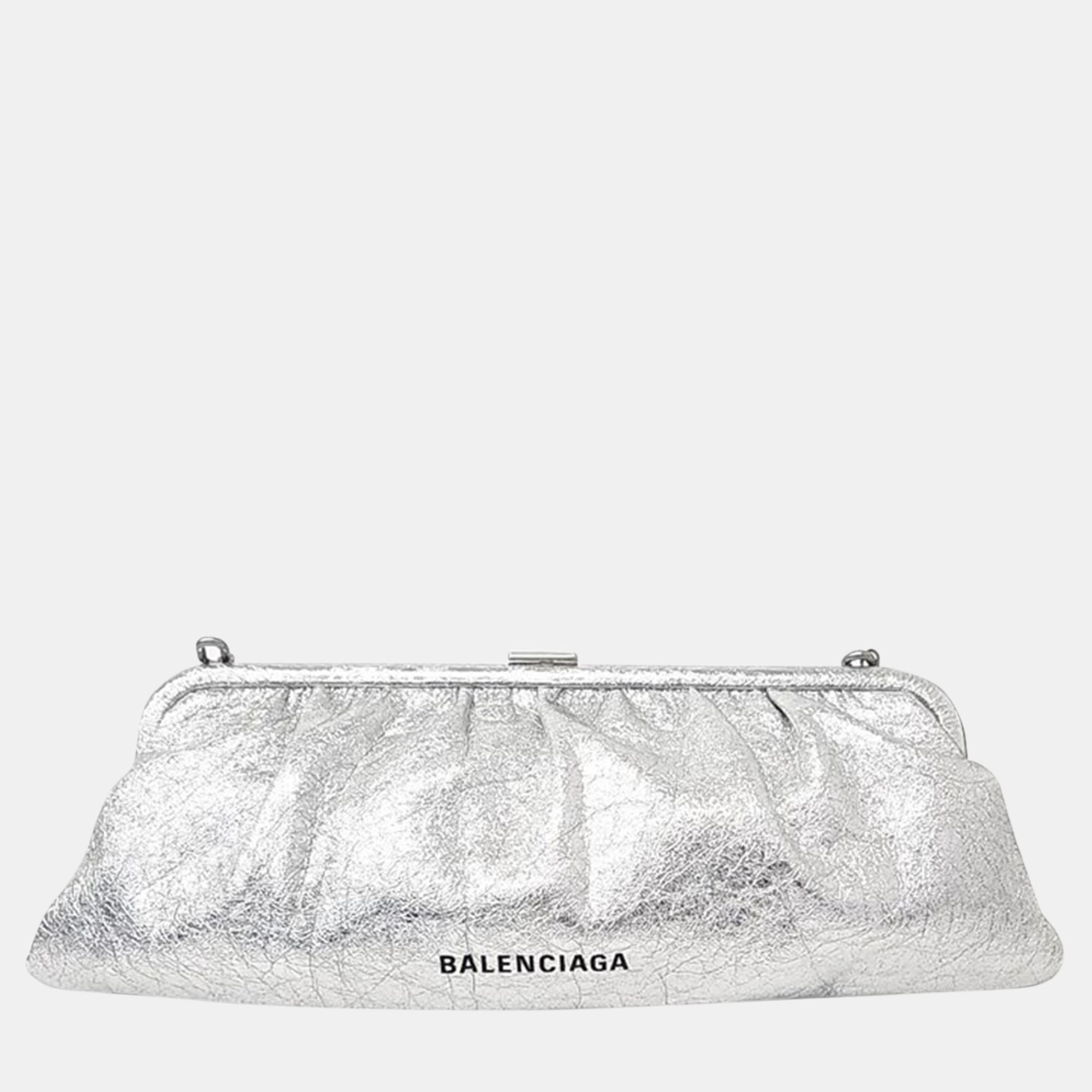 Balenciaga cloud xl clutch bag