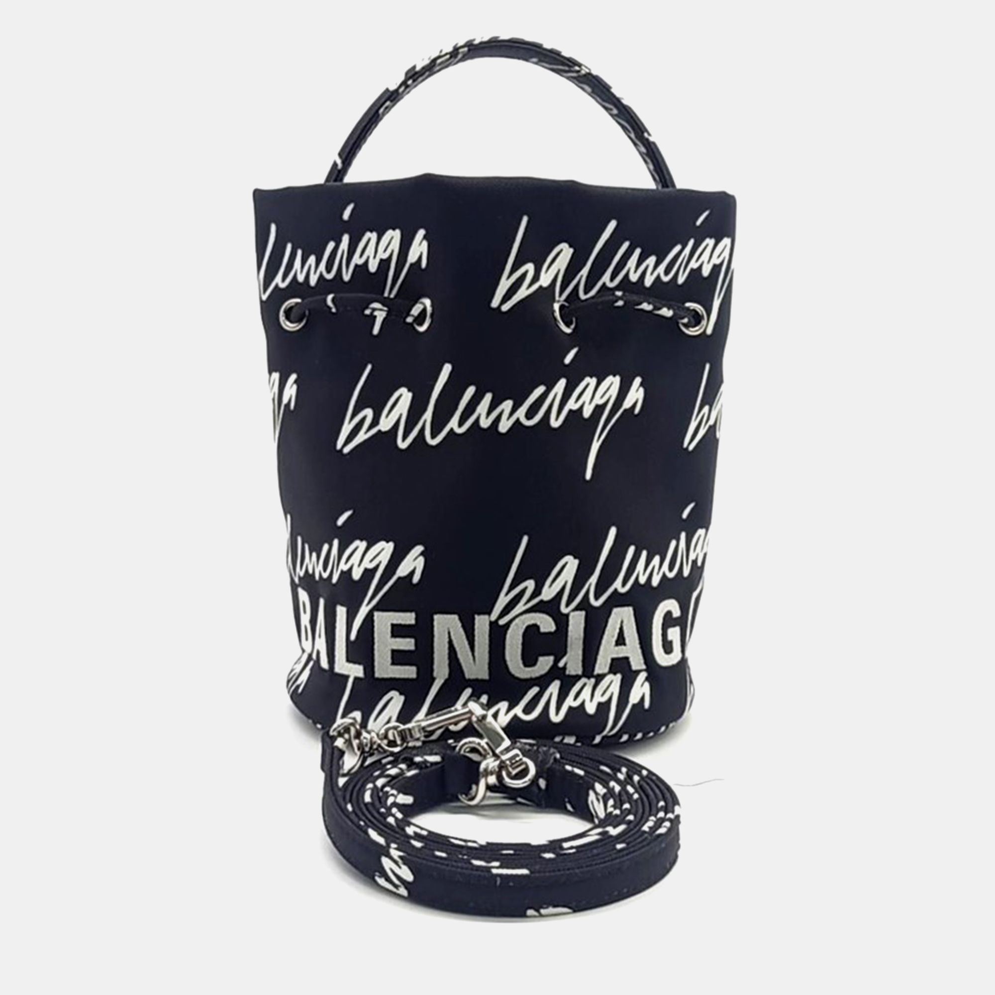 Balenciaga wheel drawstring bucket bag