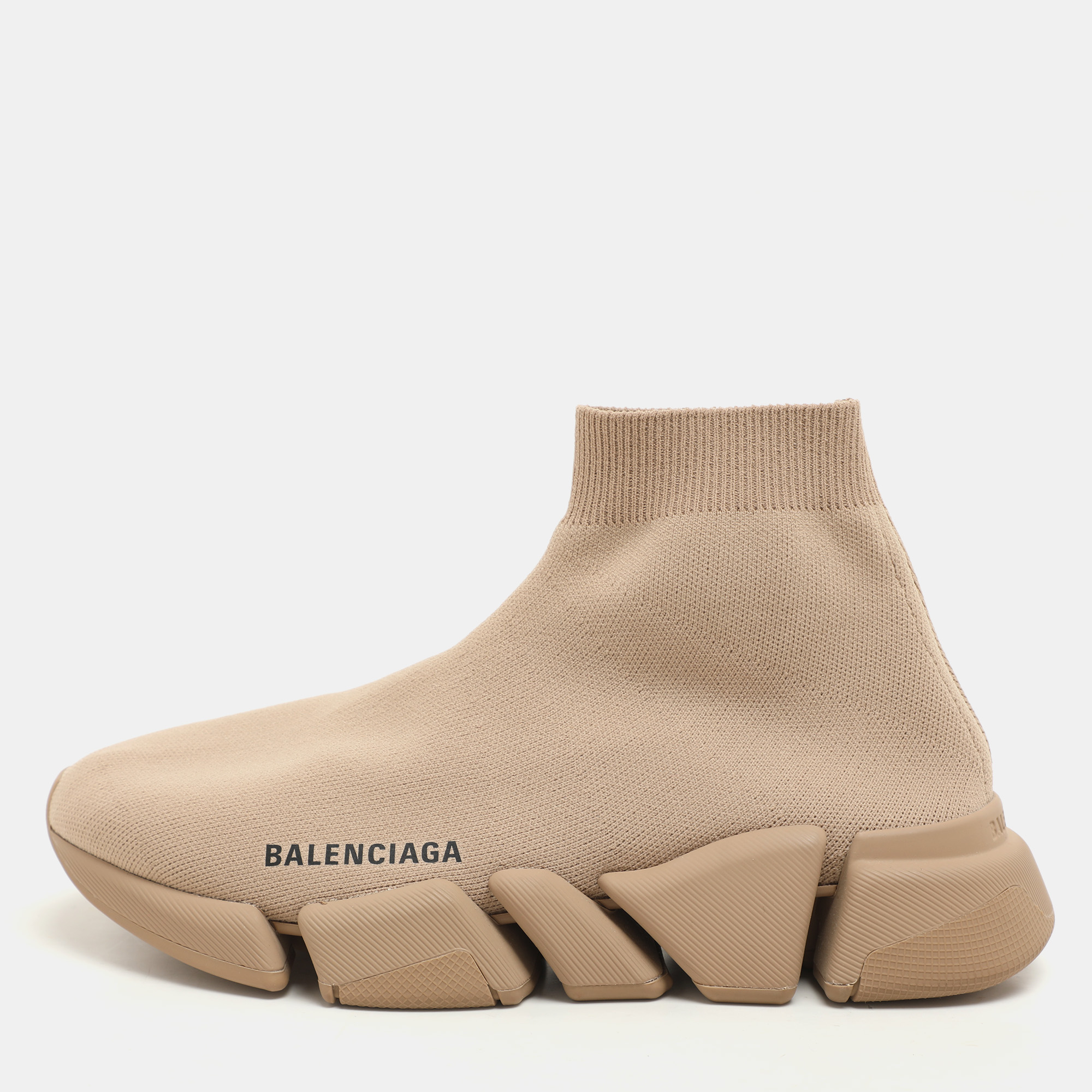 Balenciaga Beige Knit Fabric Speed Trainer High Top Sneakers Size
Balenciaga Beige Knit Fabric Speed Trainer High Top Sneakers Size