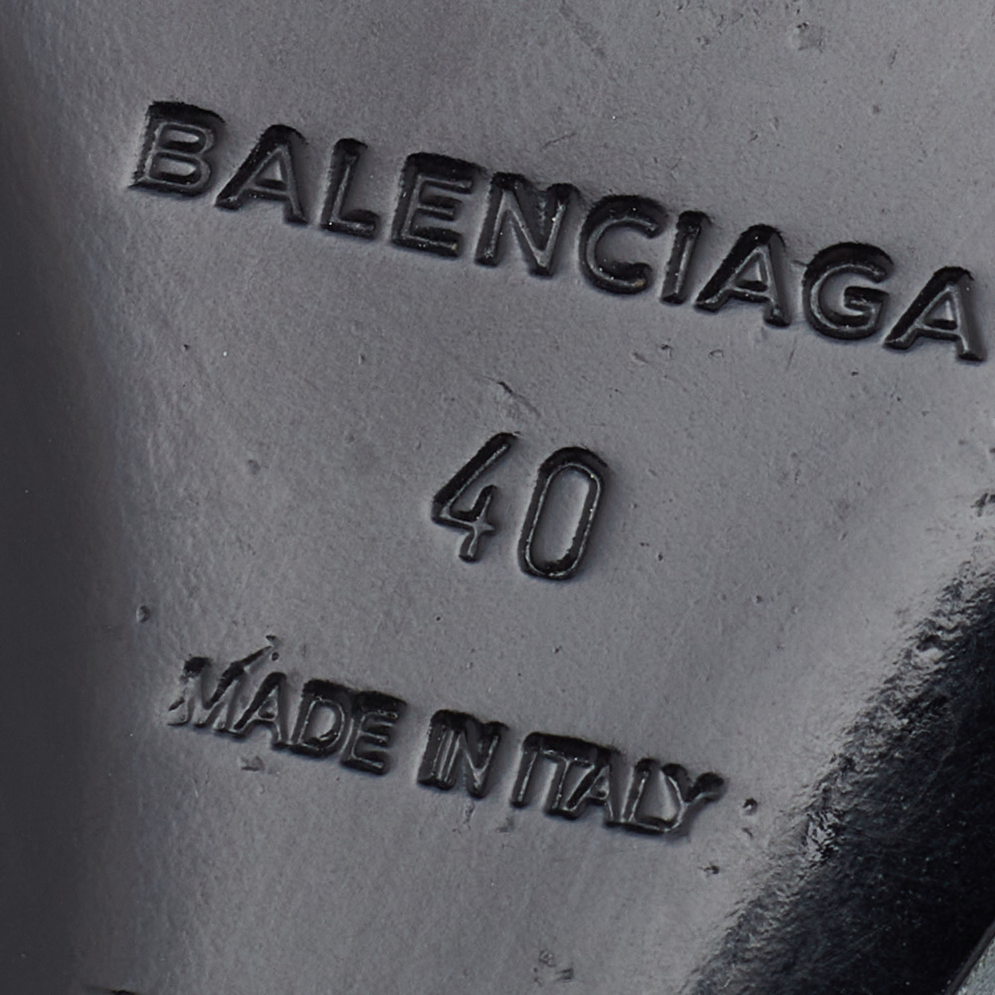 Balenciaga Grey Leather Glove Wedges Slingback Sandals Size 40