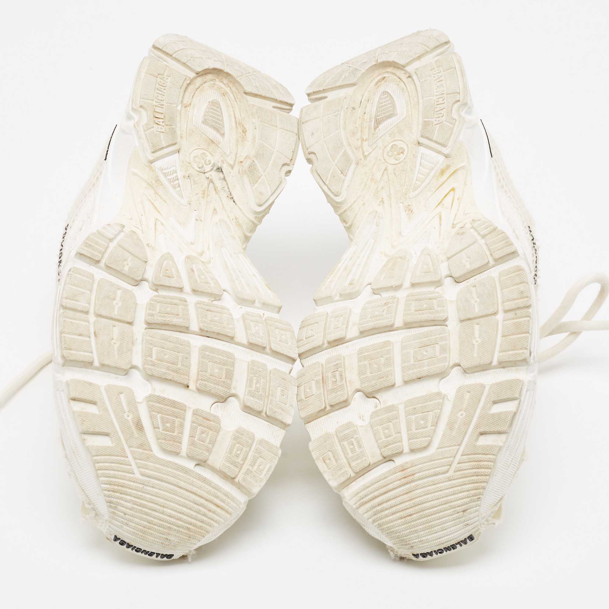 Balenciaga White Mesh Phantom Sneakers Size 38