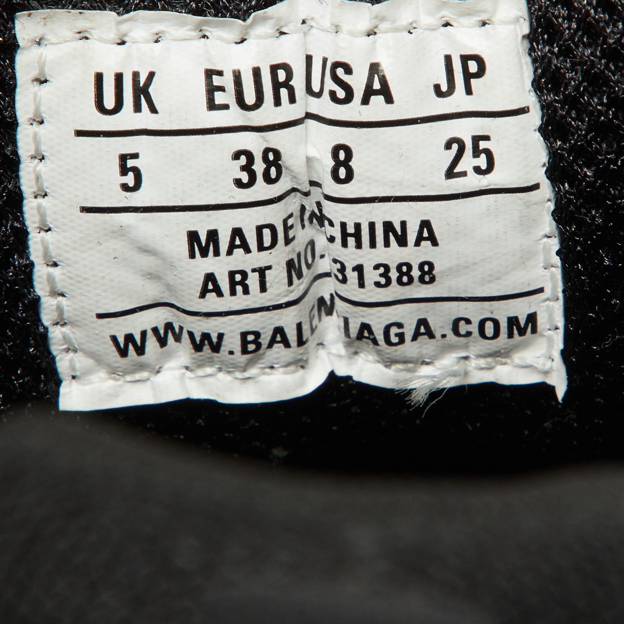Balenciaga Black Mesh,Nubuck And Nubuck Triple S Sneakers Size 38