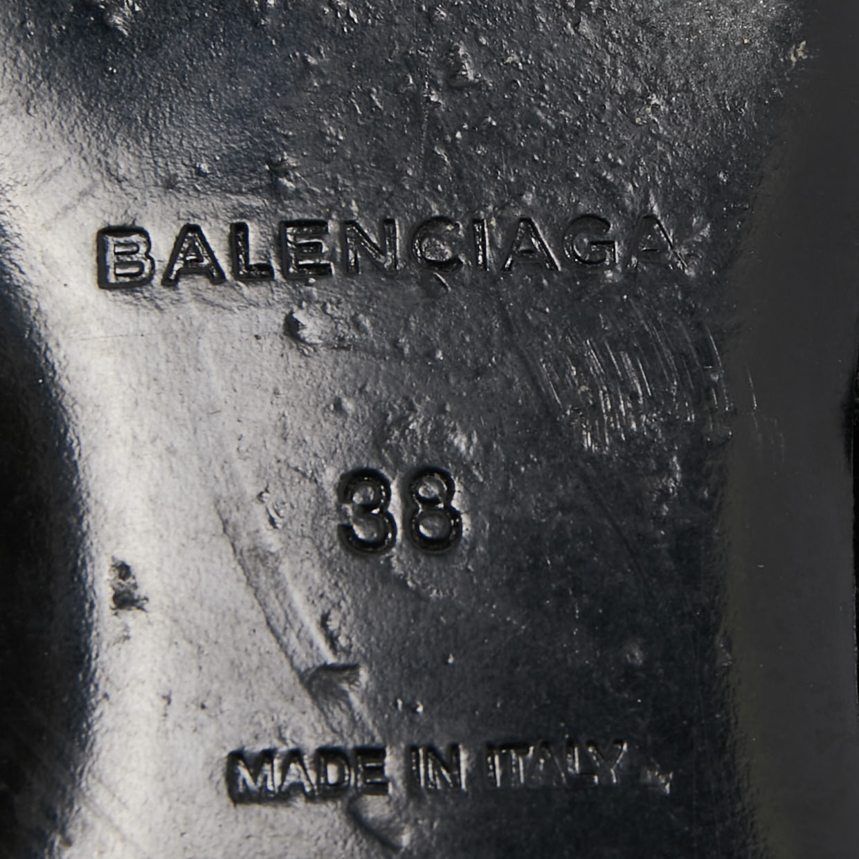 Balenciaga Black Fabric Knife Slingback Flats Size 38