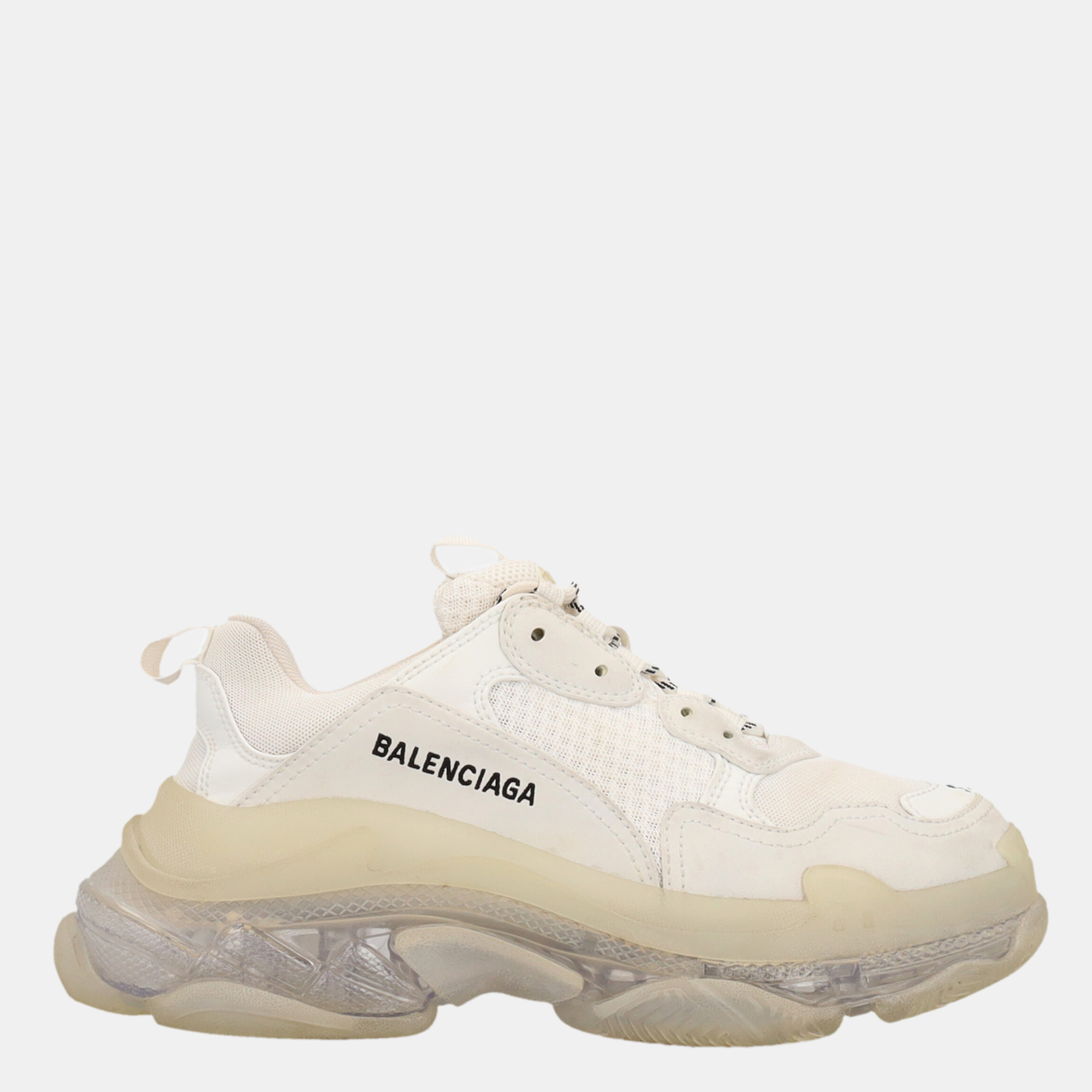 Balenciaga  Women's Synthetic Fibers Sneakers - White - EU 39