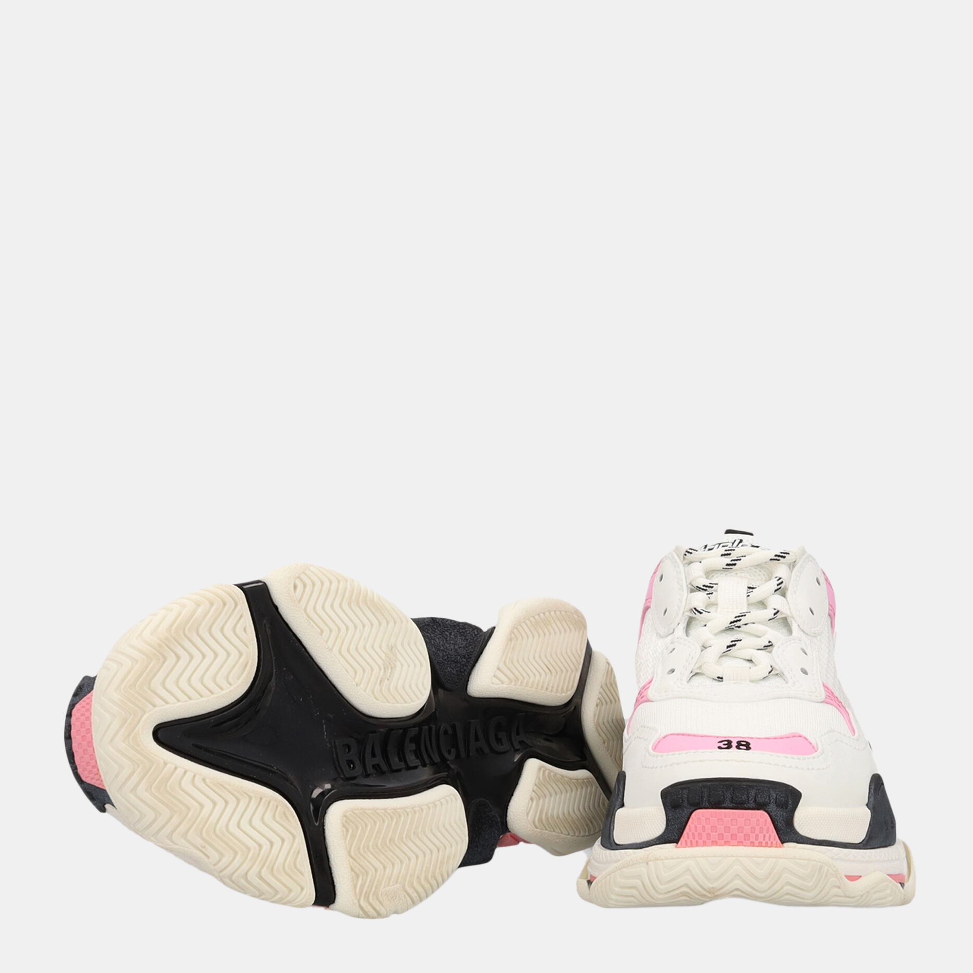 Balenciaga  Women's Leather Sneakers - Pink - EU 38