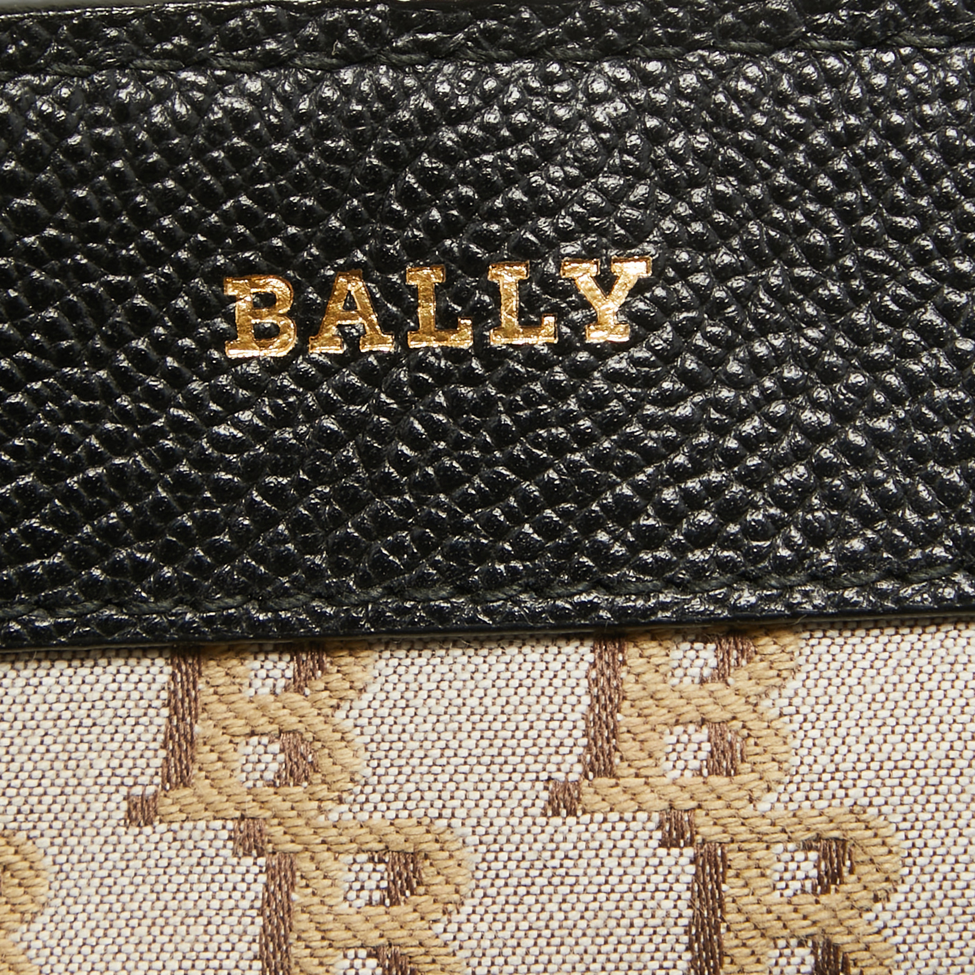 Bally Black Jayden Buckle Detail Backpack