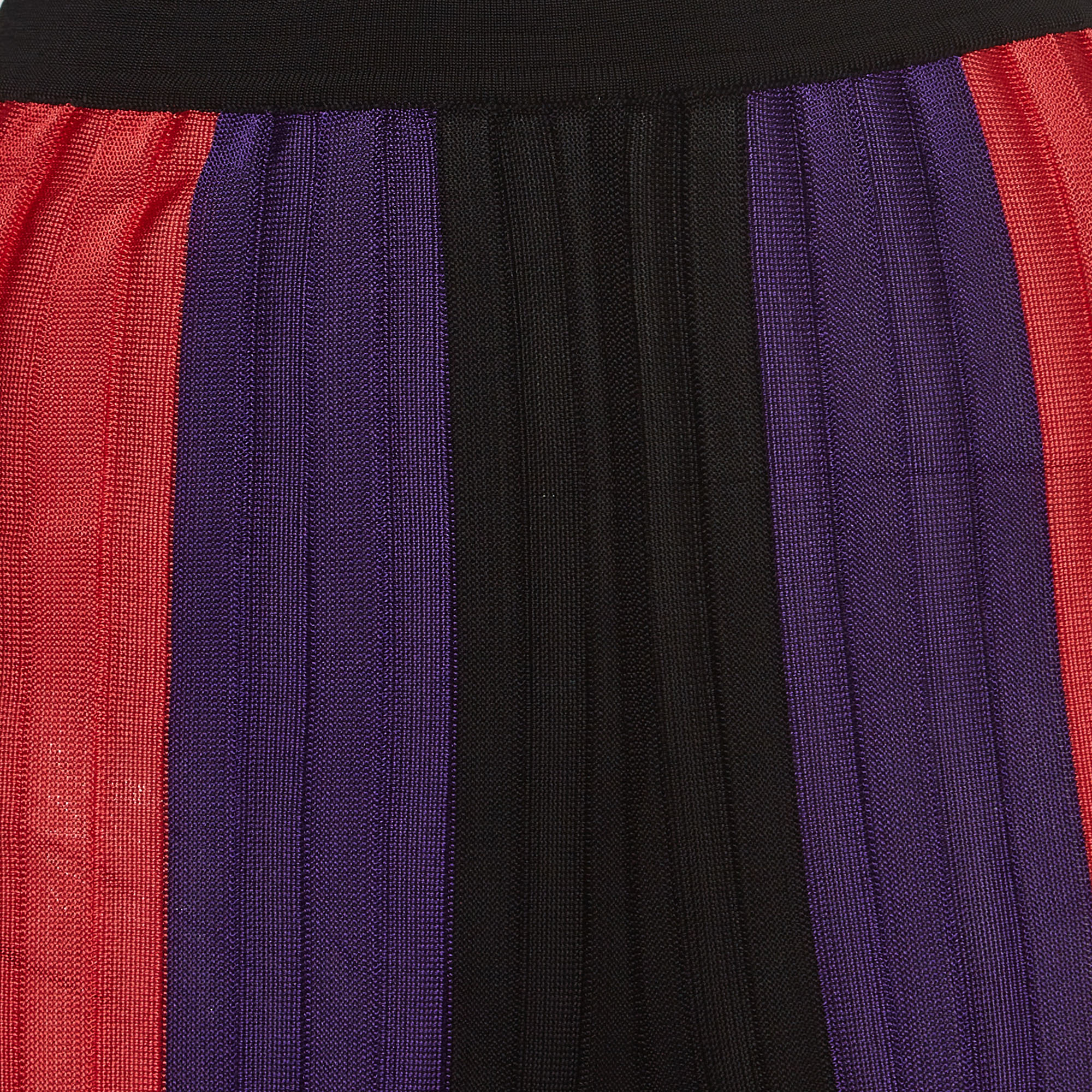 Balmain Multicolor Patterned Knit Elasticated Waist Pants S