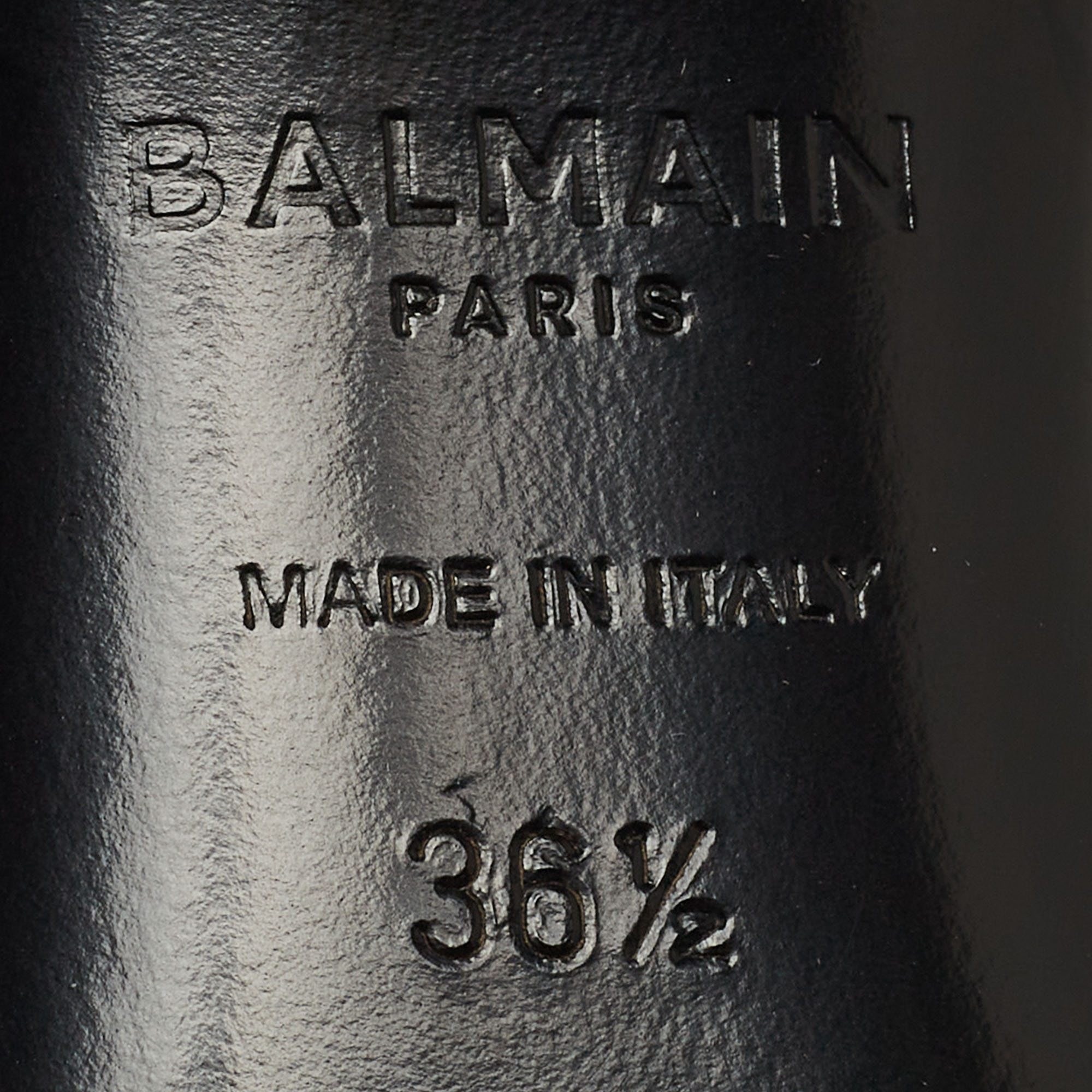 Balmain Black/White Jacquard Monogram Pumps Size 36.5