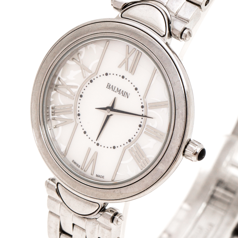 

Balmain White Mother of Pearl Stainless Steel Haute Elegance B8071.33.83 Women's Wristwatch