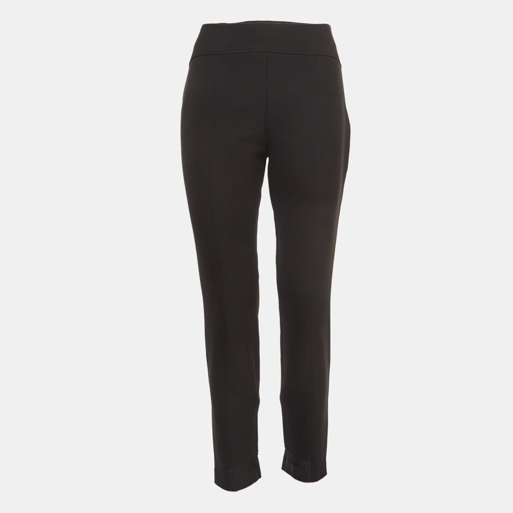 Boss By Hugo Boss Black Synthetic Twill Trousers M