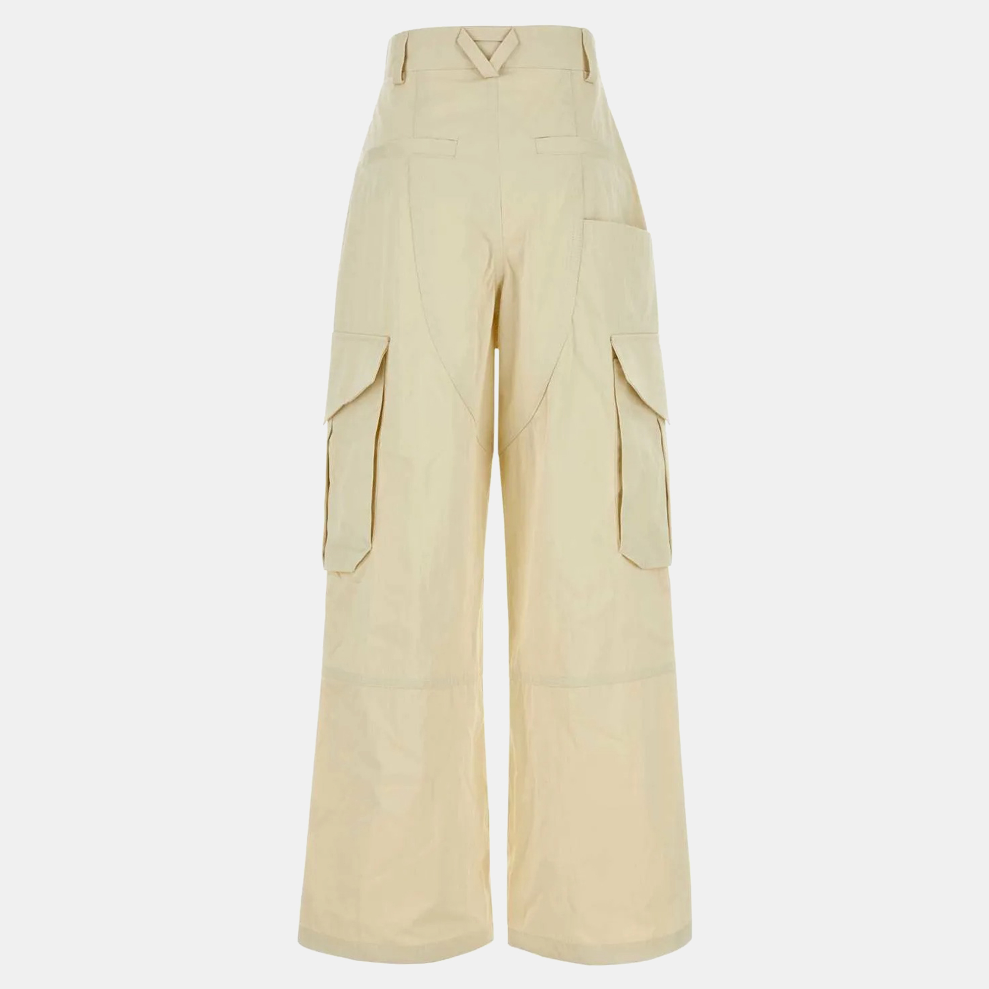 Bottega Veneta Sand Cotton Blend Cargo Pant IT 38