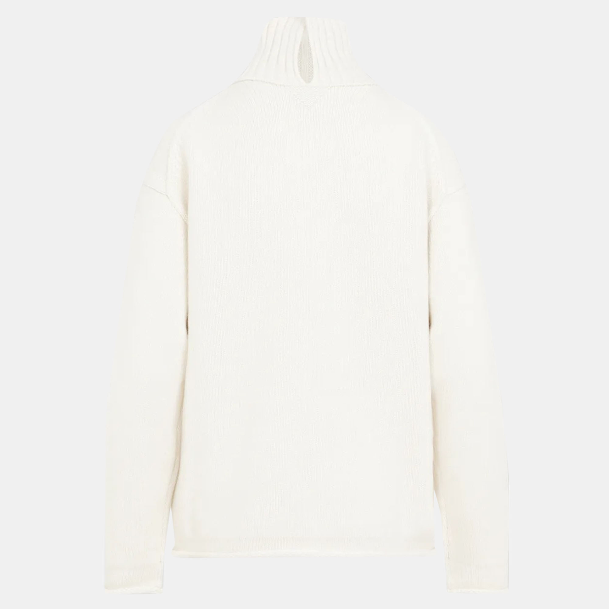 Bottega Veneta White Wool Sweatshirt M