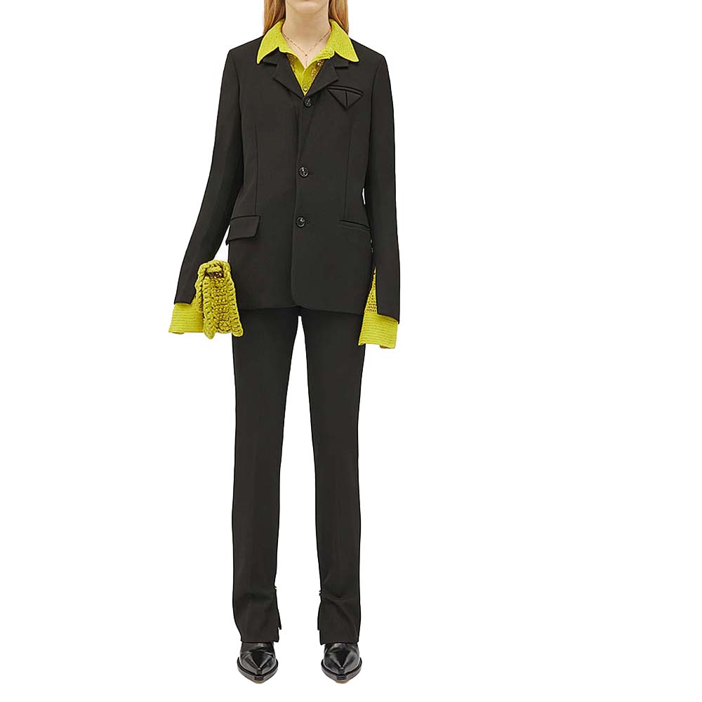 Image of Bottega Veneta Black Tailored Trousers Size