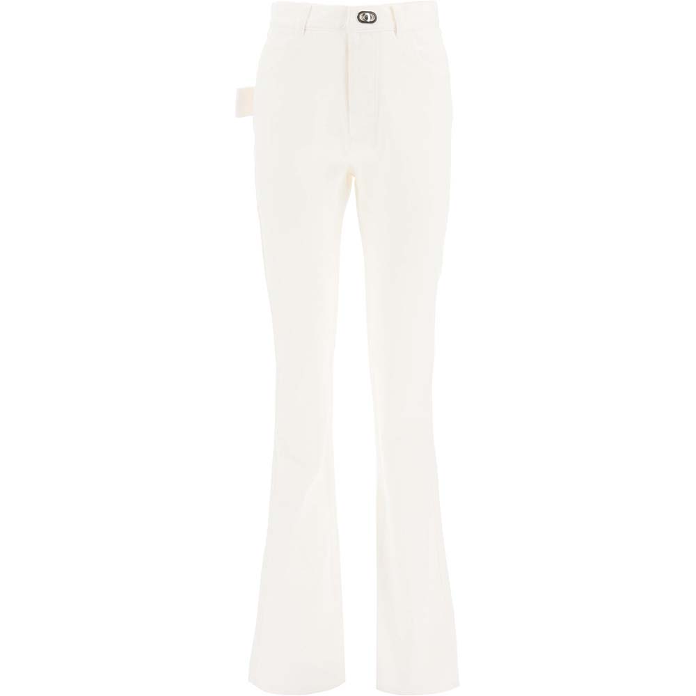Image of Bottega Veneta White Flared Jeans Size IT