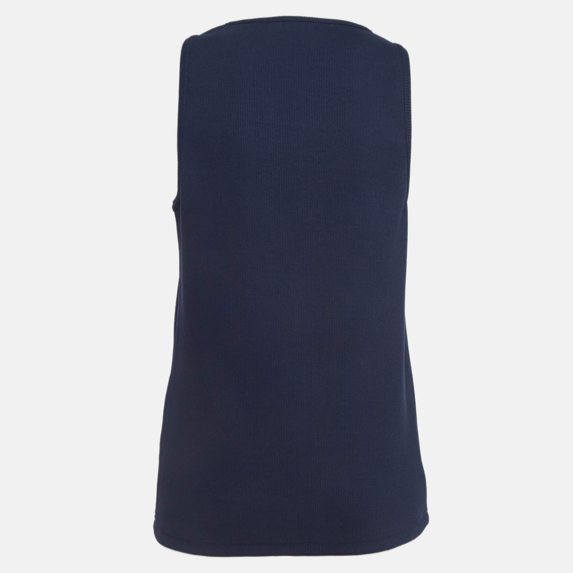 Bottega Veneta Blue Rib Knit Tank Top XS