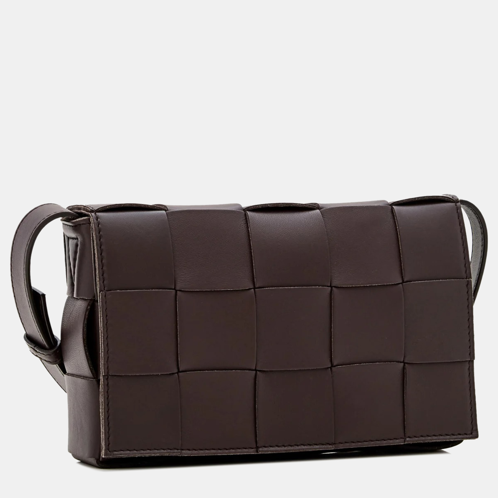 Bottega Veneta Brown Cassette Leather Shoulder Bag