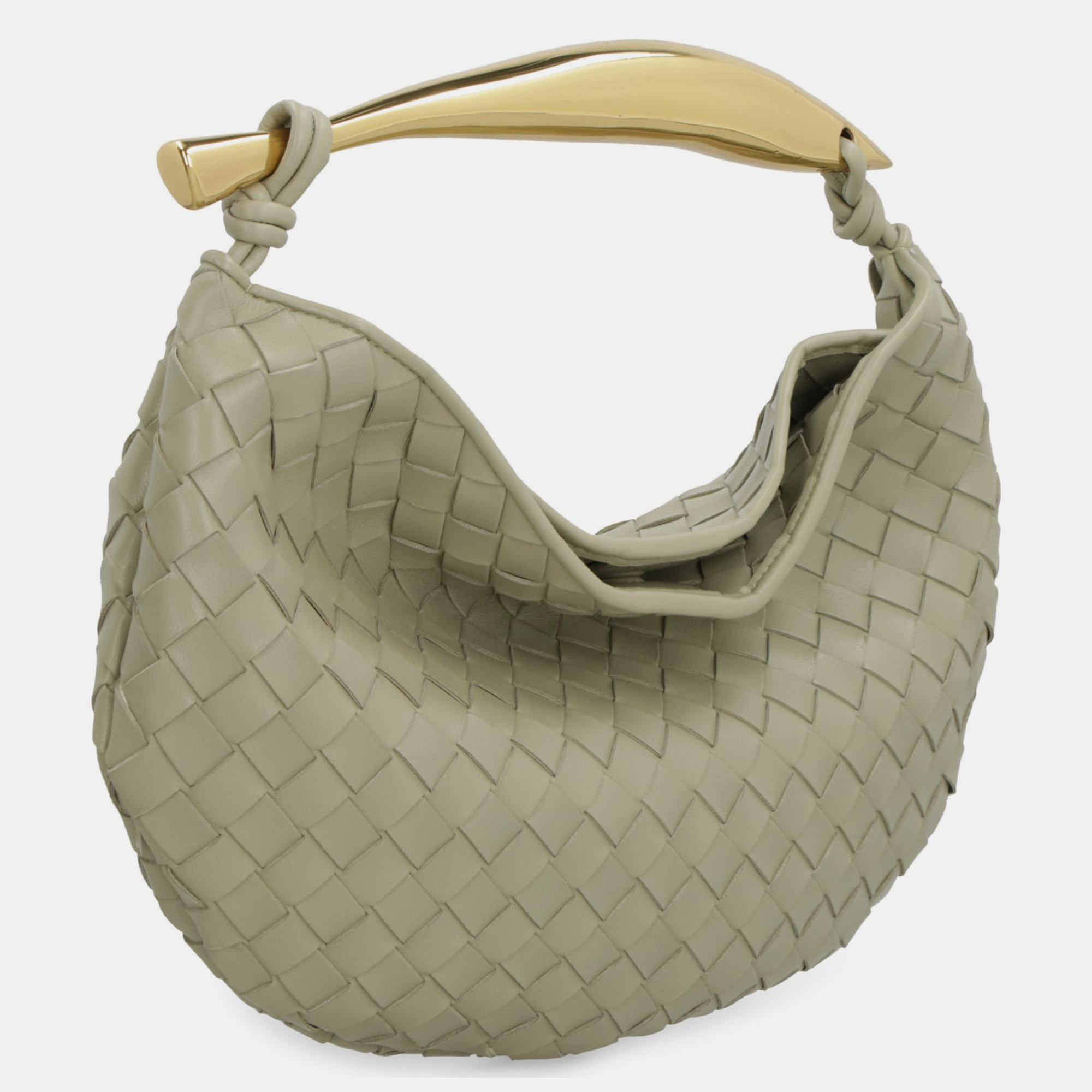 Bottega Veneta Beige Intreciato Leather Sardine Bag