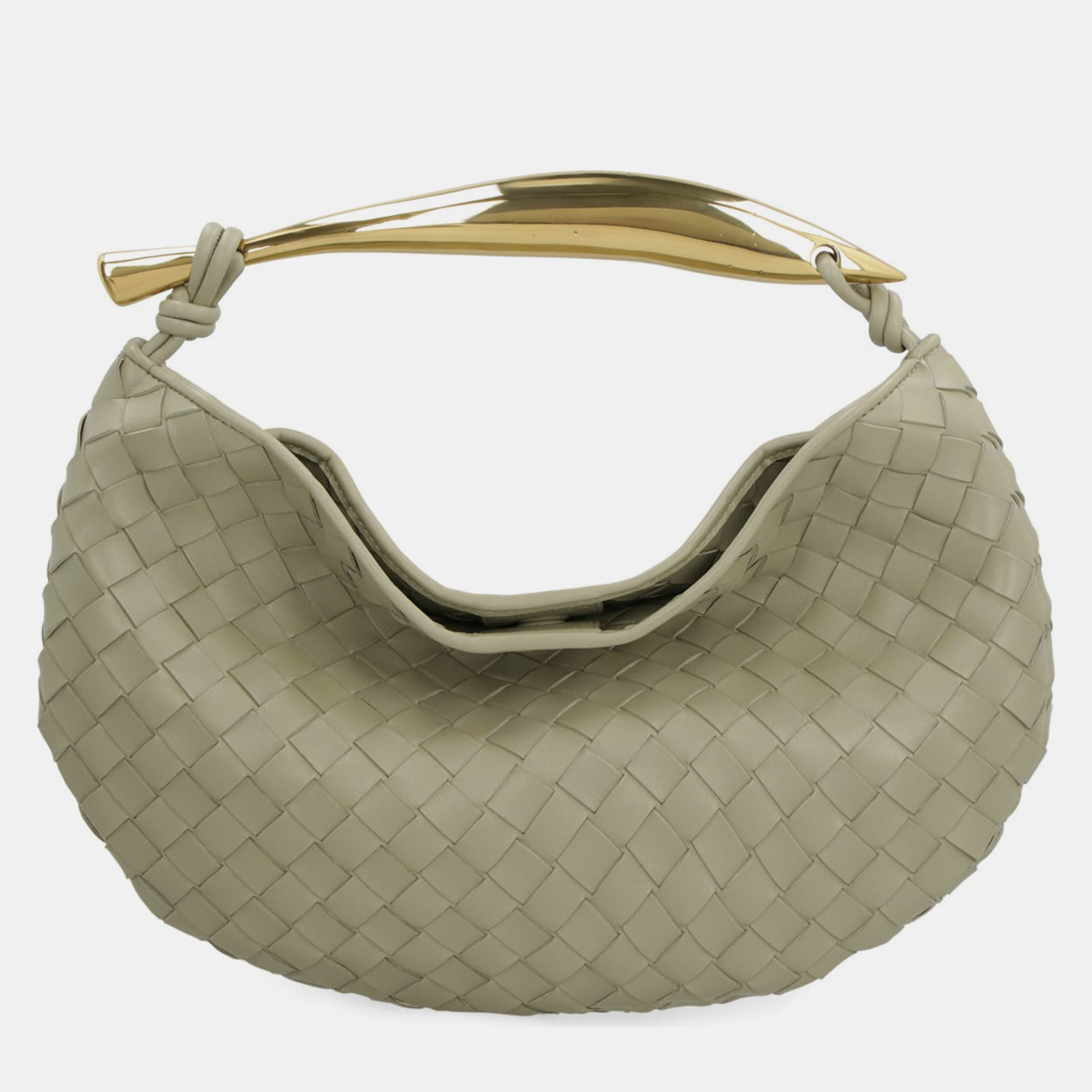 Bottega Veneta Beige Intreciato Leather Sardine Bag