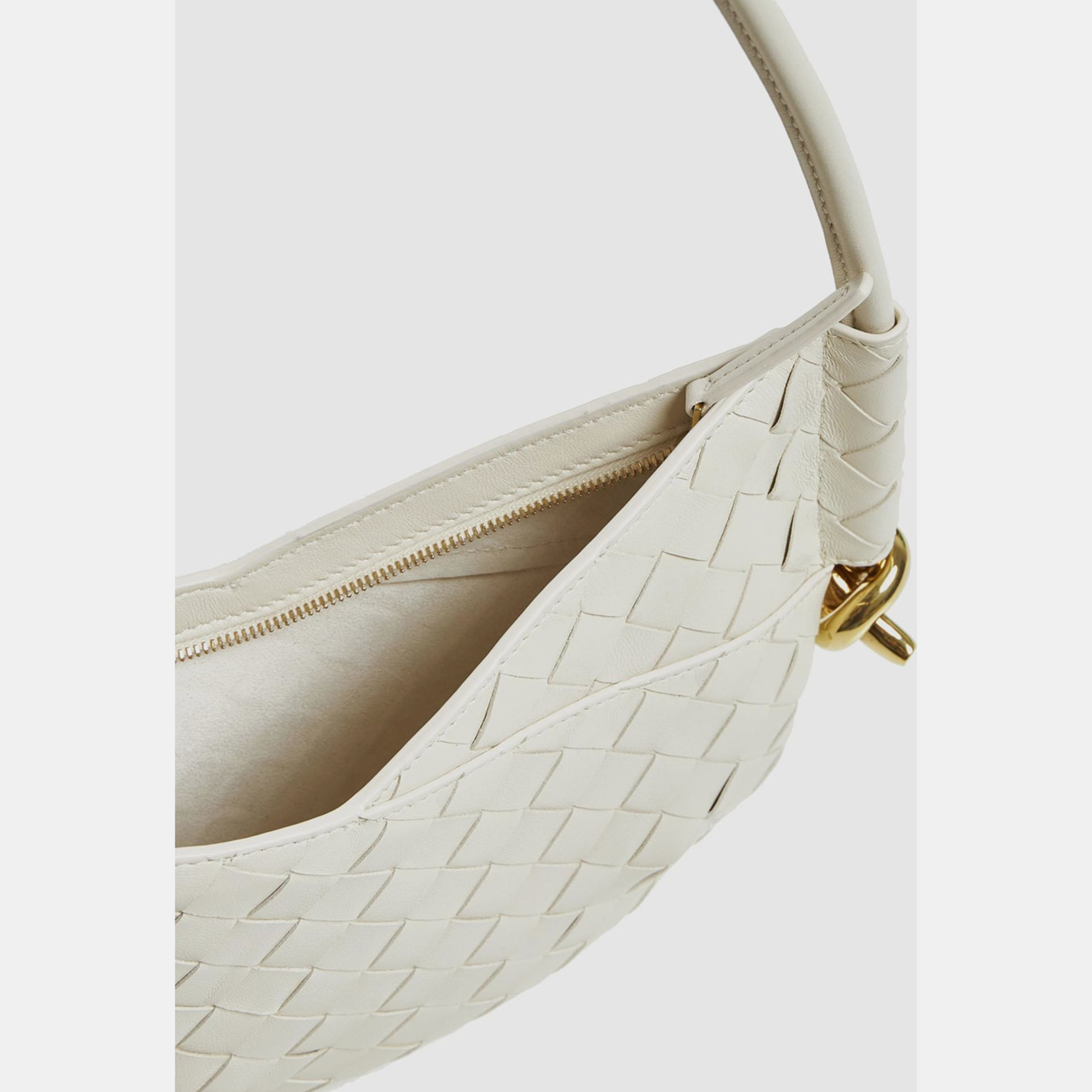 Bottega Veneta Ivory Solstice Intrecciato Leather Mini Bag