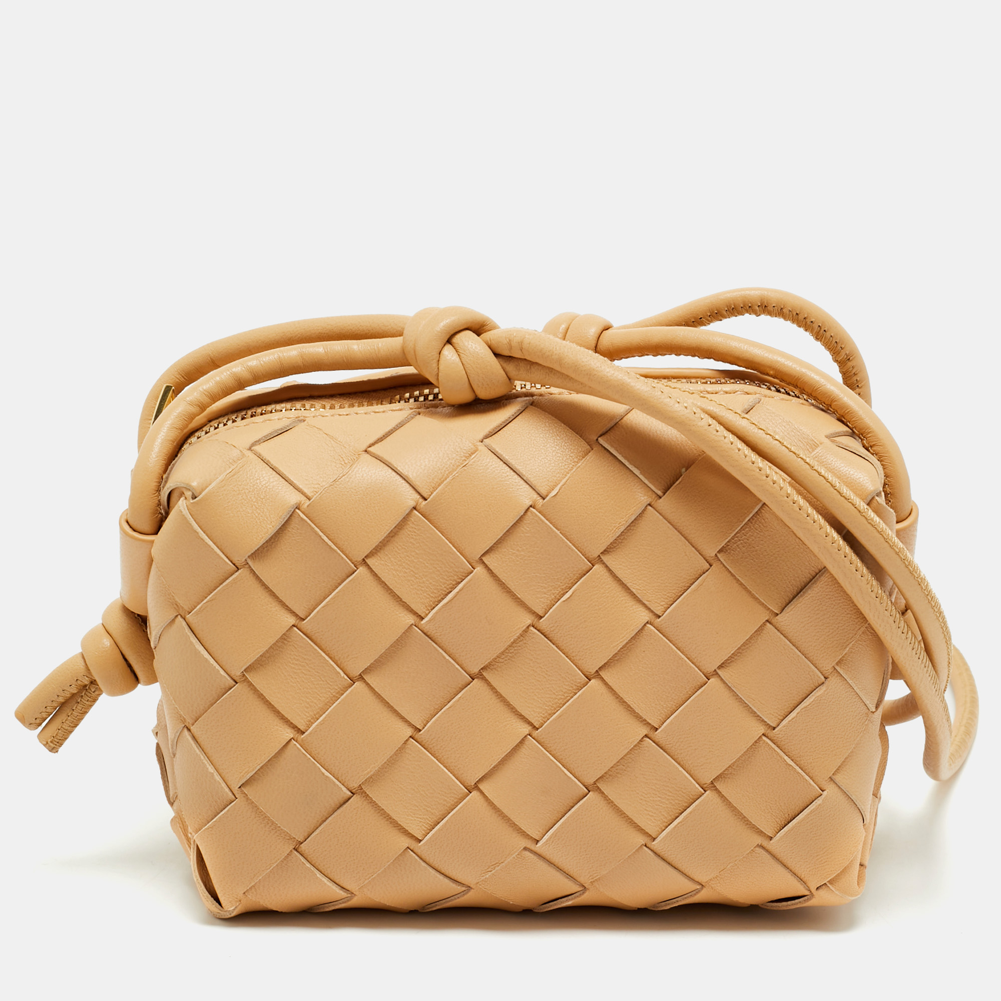 Bottega Veneta Almond Intrecciato Leather Candy Loop Crossbody Bag, Beige
Bottega Veneta Almond Intrecciato Leather Candy Loop Crossbody Bag, Beige