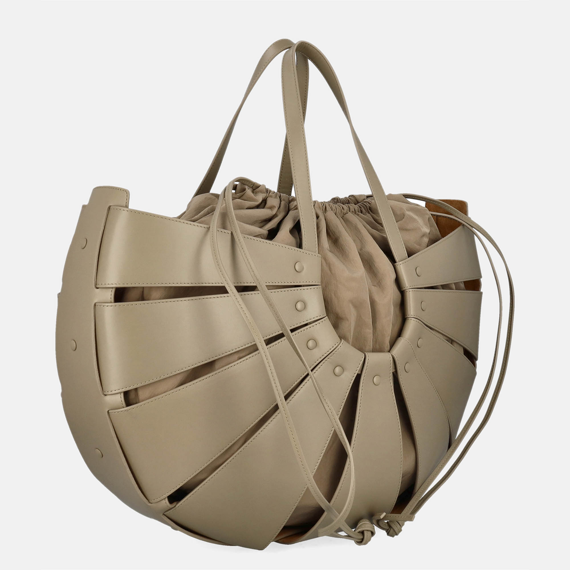 Bottega Veneta Women's Leather Tote Bag - Grey - One Size