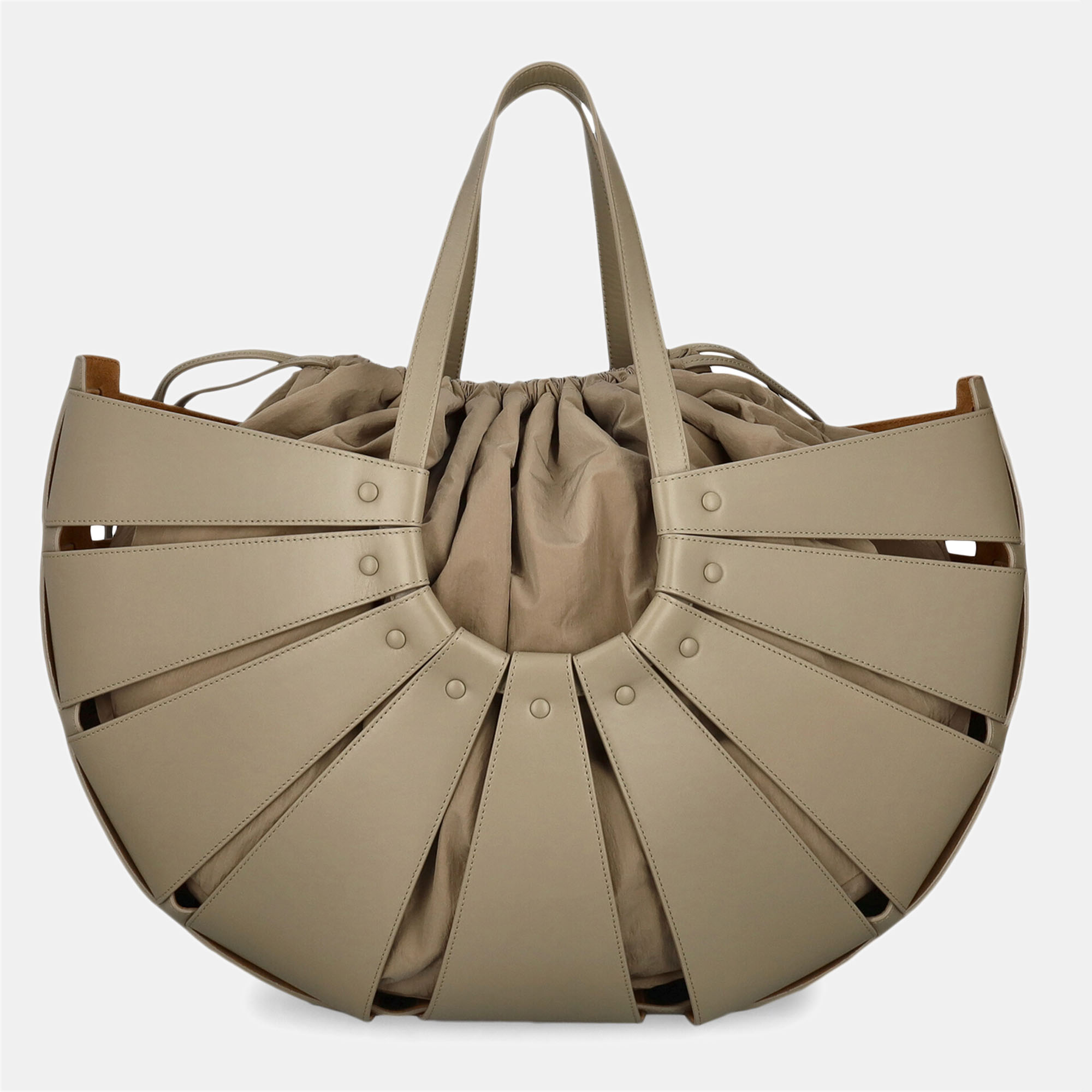 Bottega Veneta Women's Leather Tote Bag - Grey - One Size
