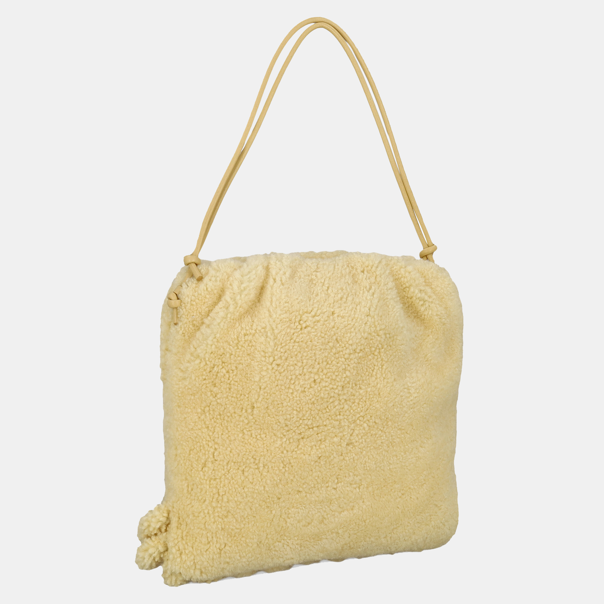 Bottega Veneta Women's Leather Shoulder Bag - Yellow - One Size