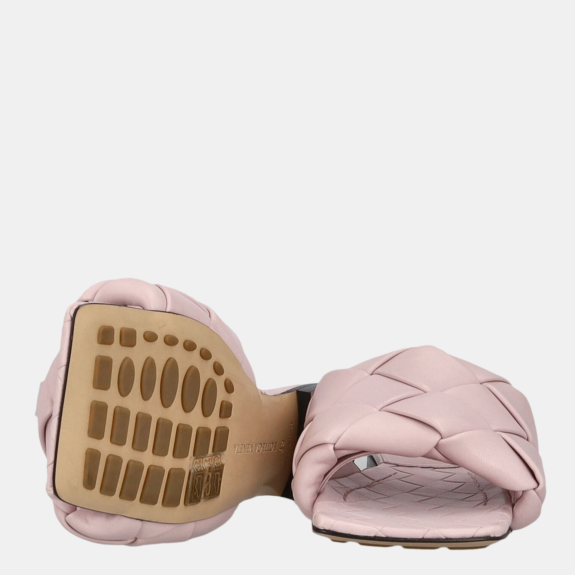 Bottega Veneta Women's Leather Slippers - Pink - EU 35