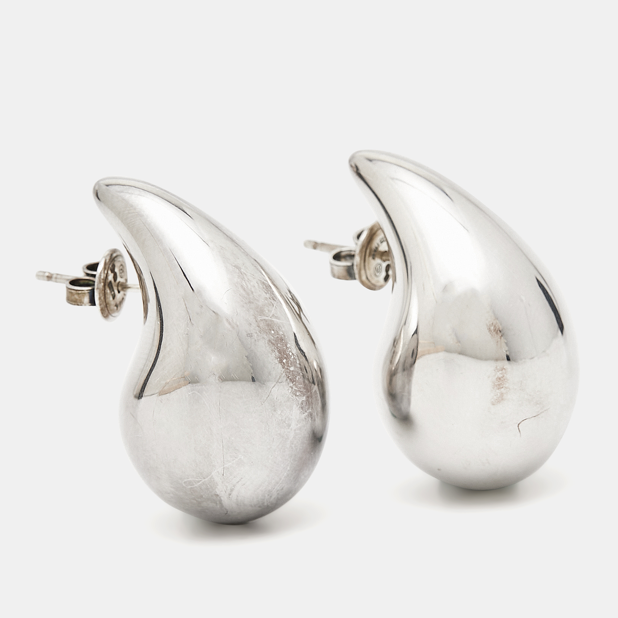 Bottega Veneta Drop Sterling Silver Earrings